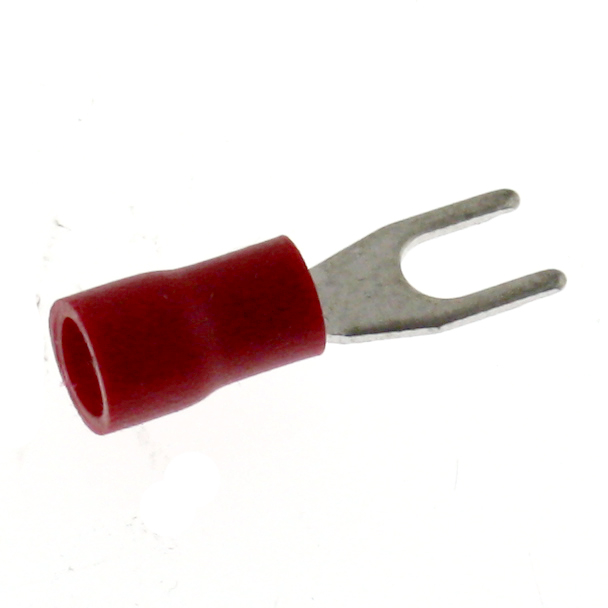 Gabelkabelschuh, 0,5-1,5mm², M3, isoliert, 25 Stk