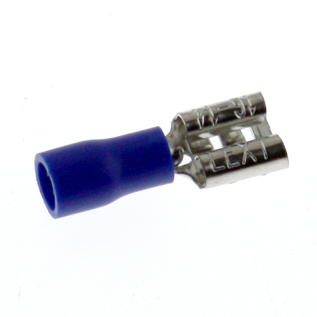 Flachsteckhülse 1,5-2,5mm², 0,8x6,4, teiliso, 25St