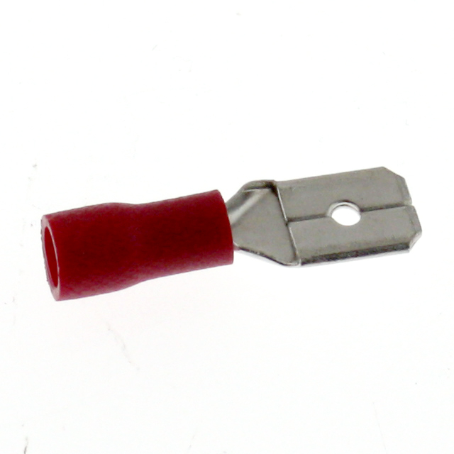 Flachstecker, 0,5-1,5mm², 0,8x6,4, teiliso, 25 Stk