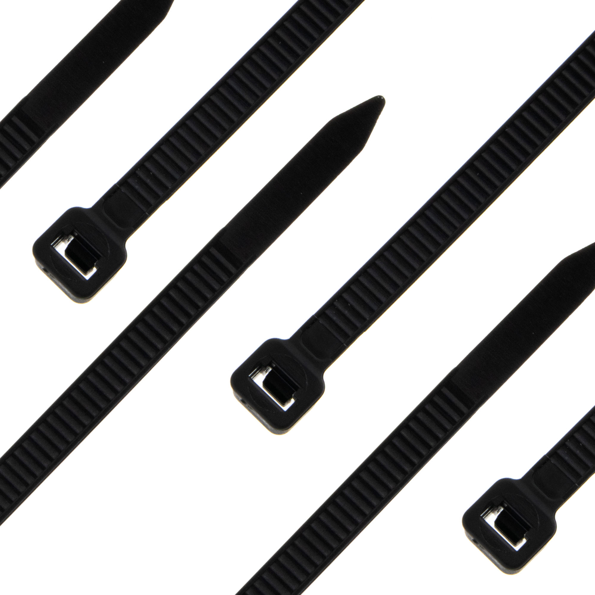 Cable tie self-locking 100 x 2,5mm, black, 100PCS