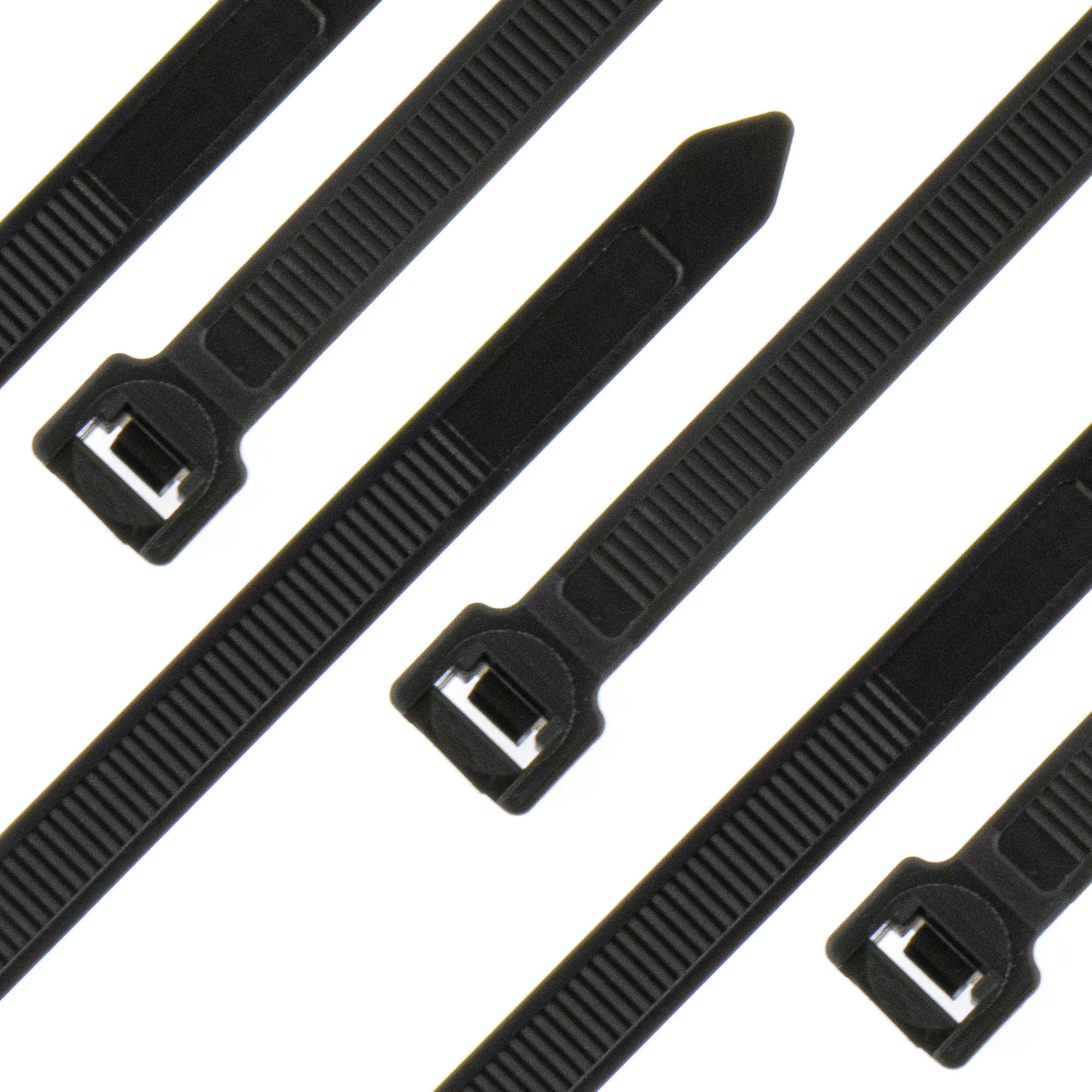 Cable tie self-locking 450 x 7,6mm, black, 100PCS
