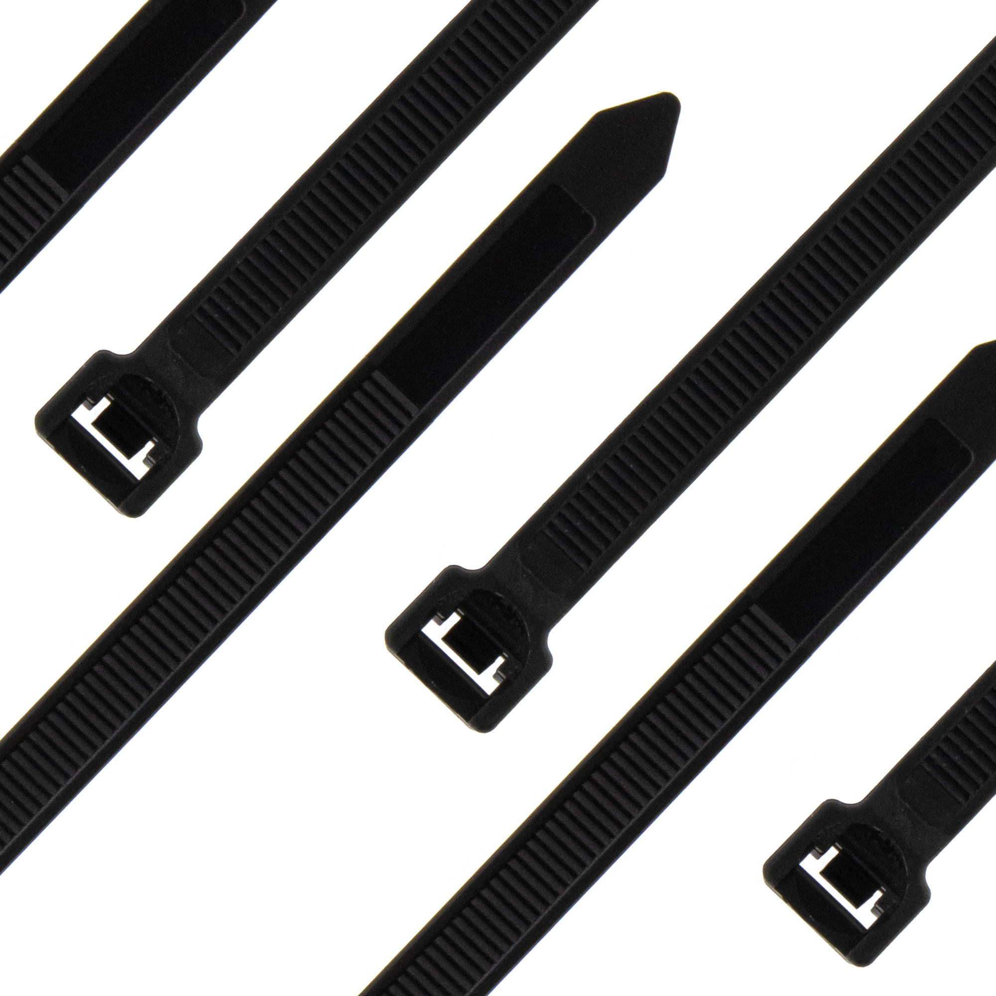 Cable tie releasable 450 x 9,0mm, black, 100PCS