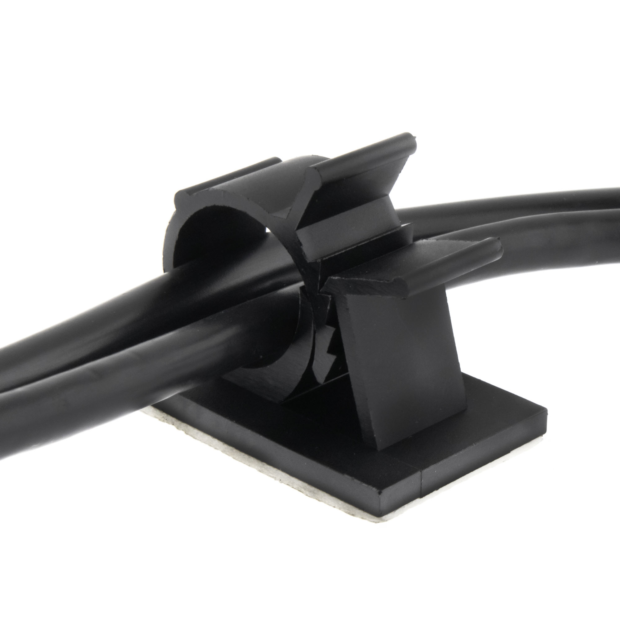 Cable clamp self-adhesive 7,9-10,3mm, black, 50PCS