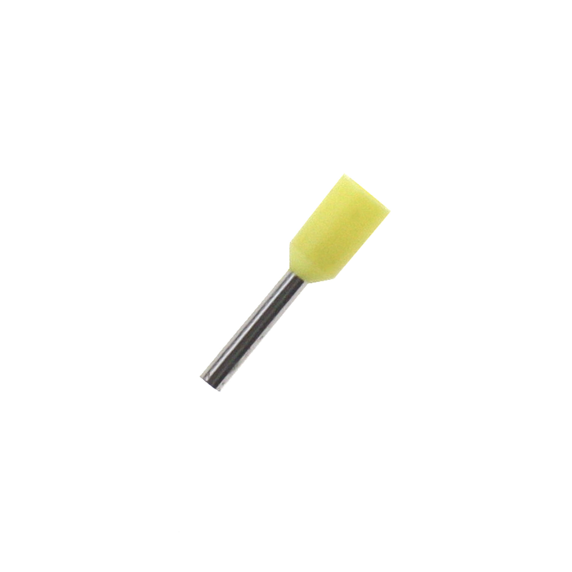 Cord end terminal iso. 0,25mm², yellow , 100 PCS