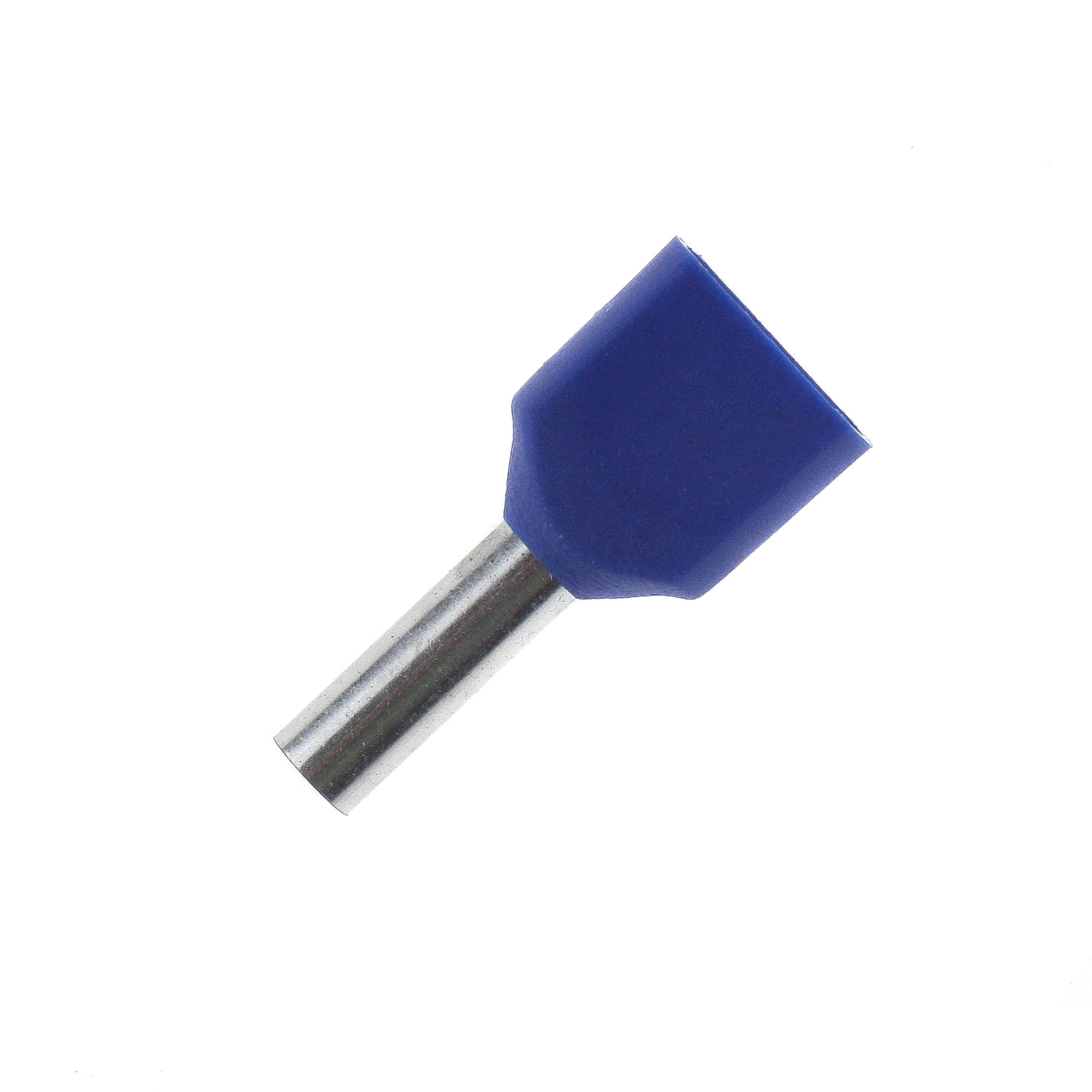 Zwillingaderendhülsen 2x2,5mm², blau, 100 Stk.