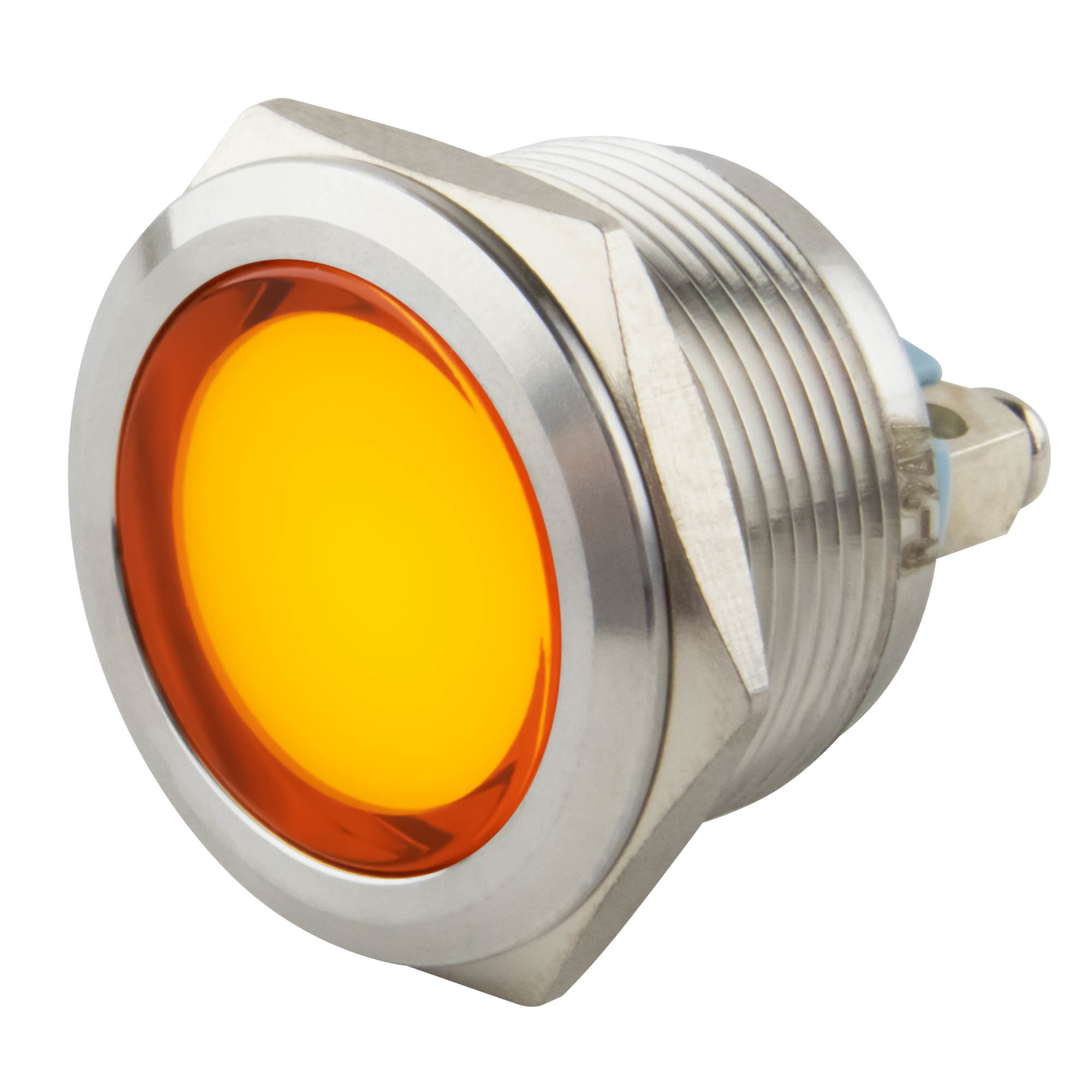 LED Indicator Ø22mm yellow 6-24V