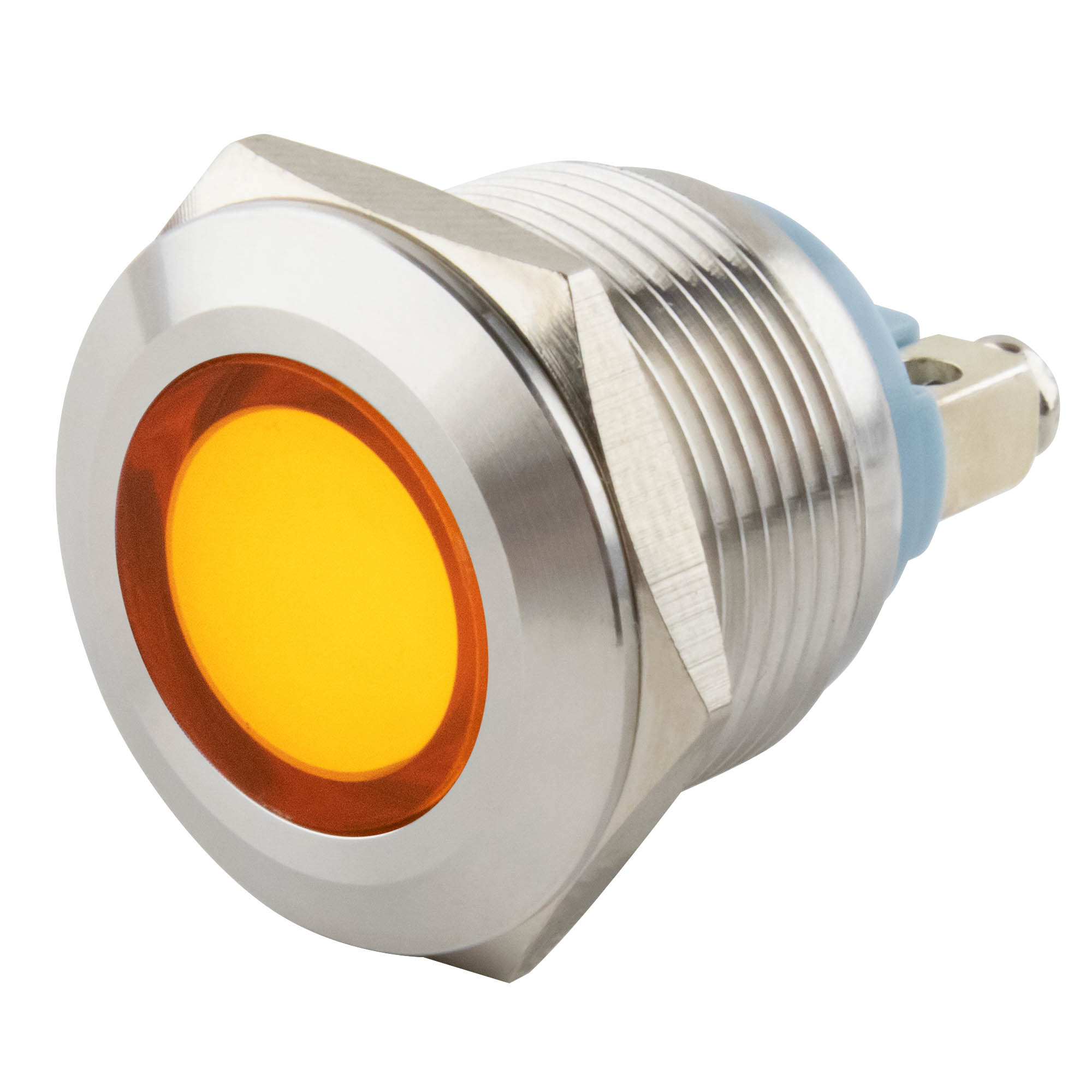 LED Indicator Ø19mm yellow 6-24V