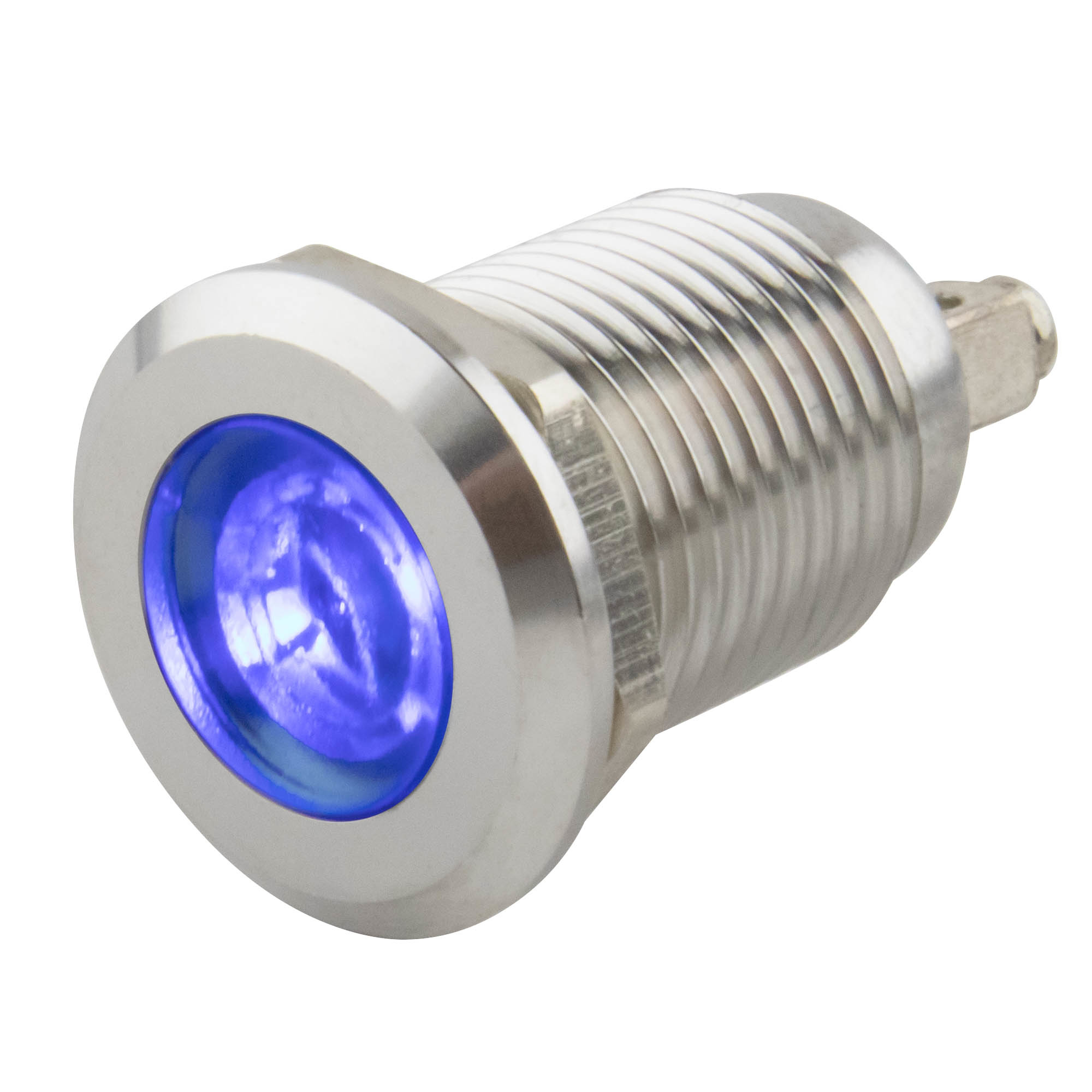 LED Kontrollleuchte Ø12mm blau 6-24V
