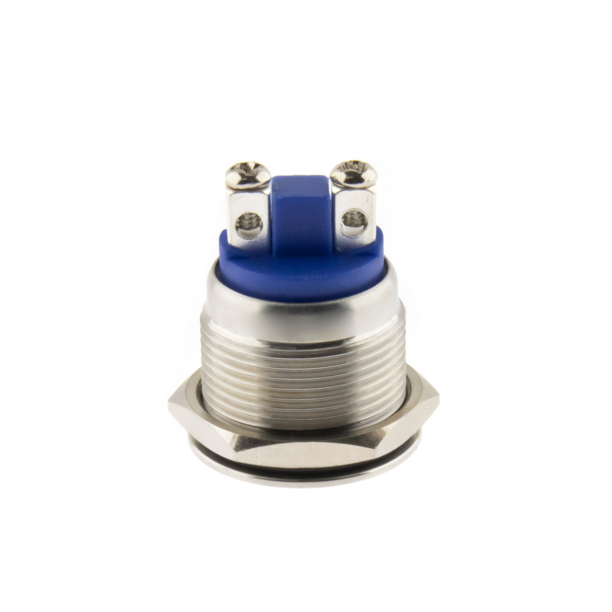 Push-button momentary Ø19mm domed -screw