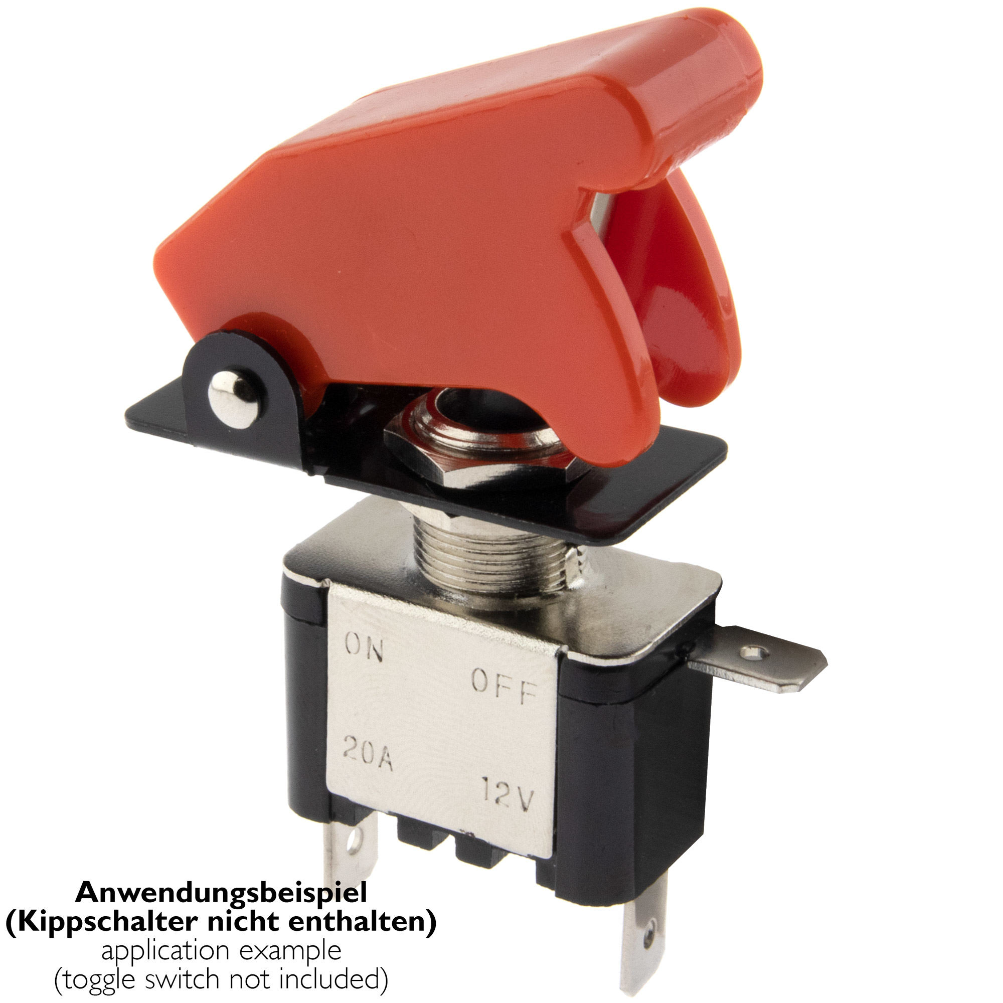 Flip-Cover for toggle switch -red