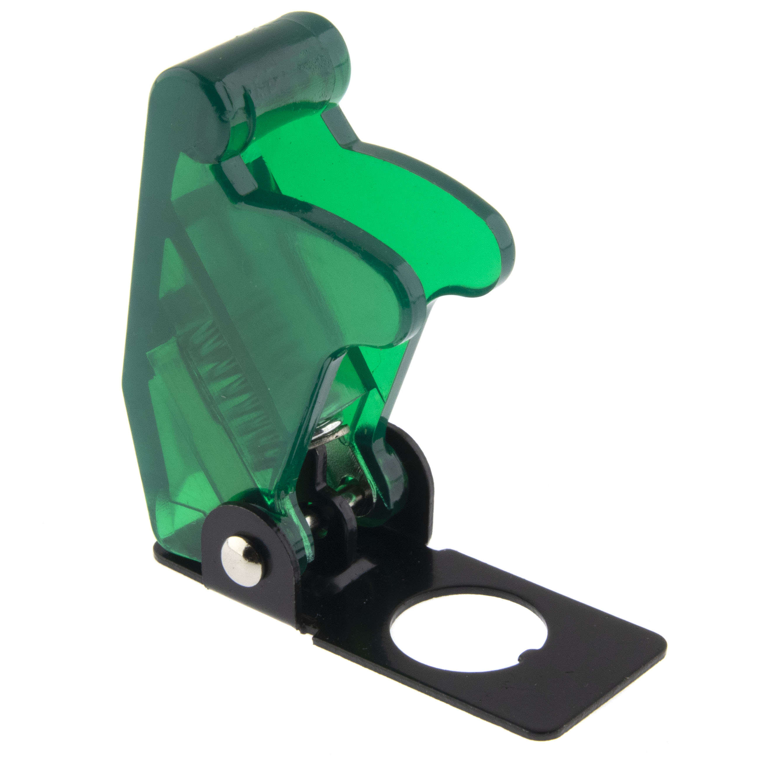Flip-Cover for toggle switch -green transparent