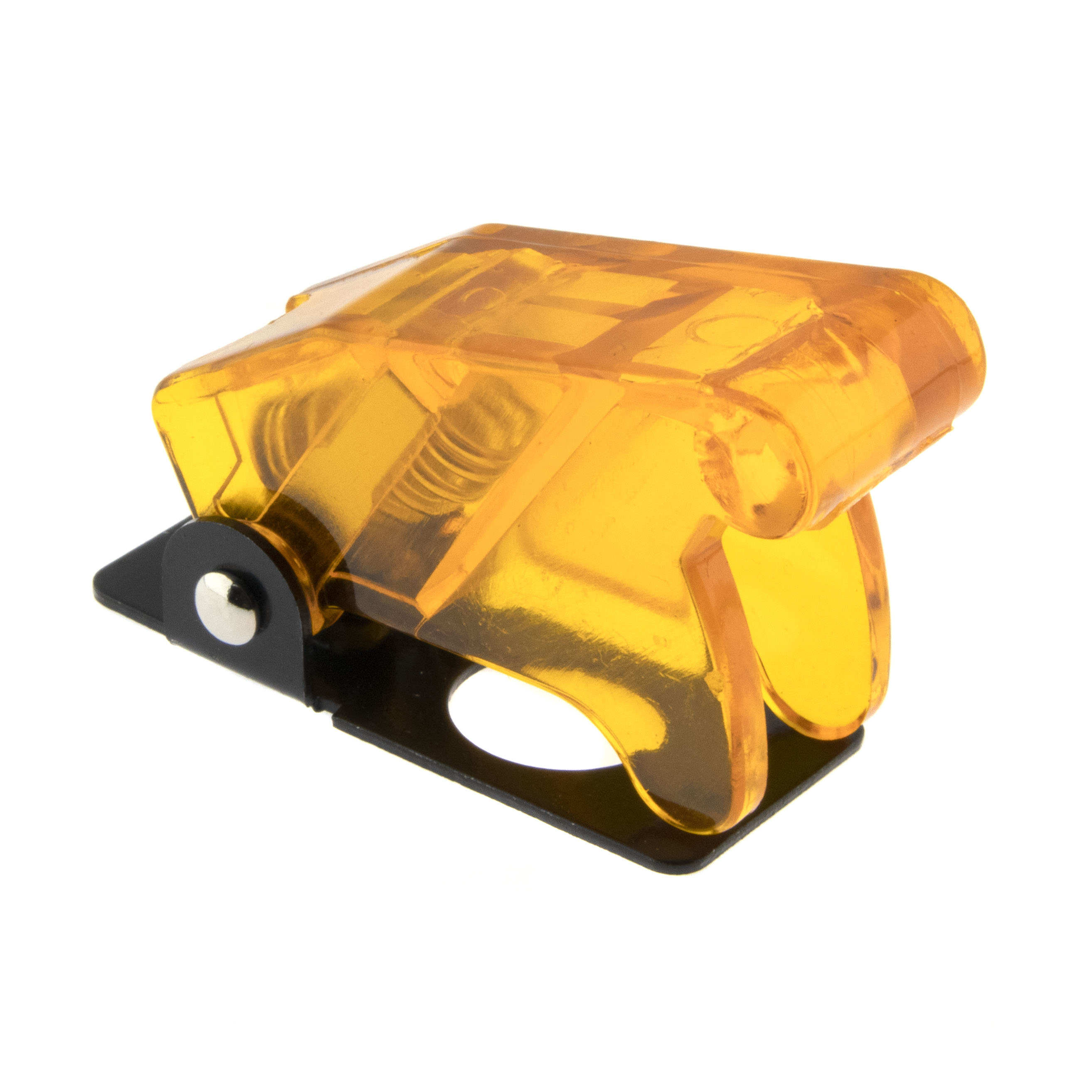 Flip-Cover for toggle switch -yellow transparent