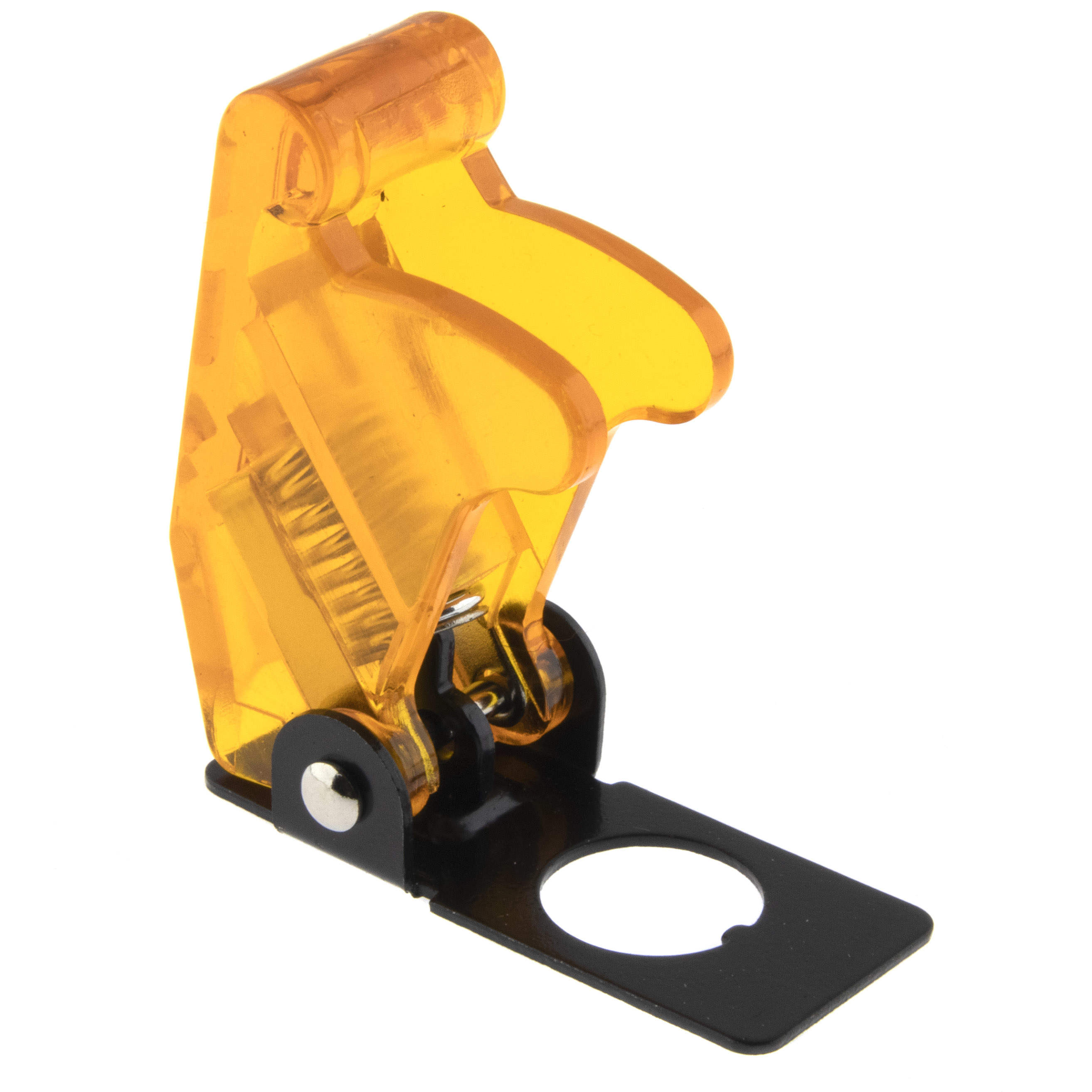 Flip-Cover for toggle switch -yellow transparent