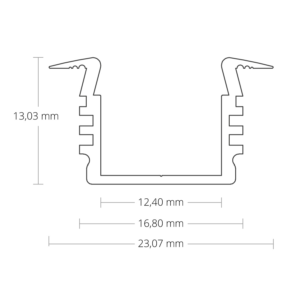 P3 Installation Profile A, 200cm, Stripe ≤ 12mm