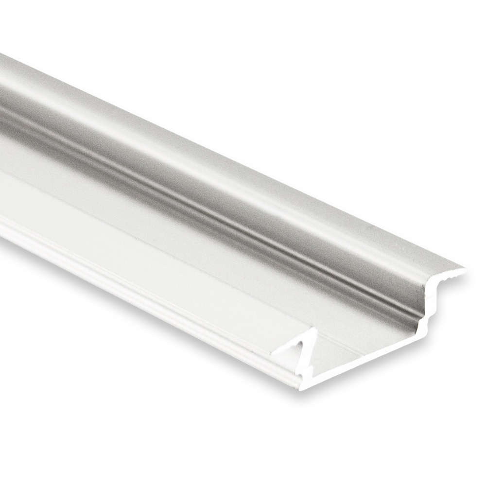 P8 LED Einbauprofil A flach, 200cm, Stripe ≤ 12mm