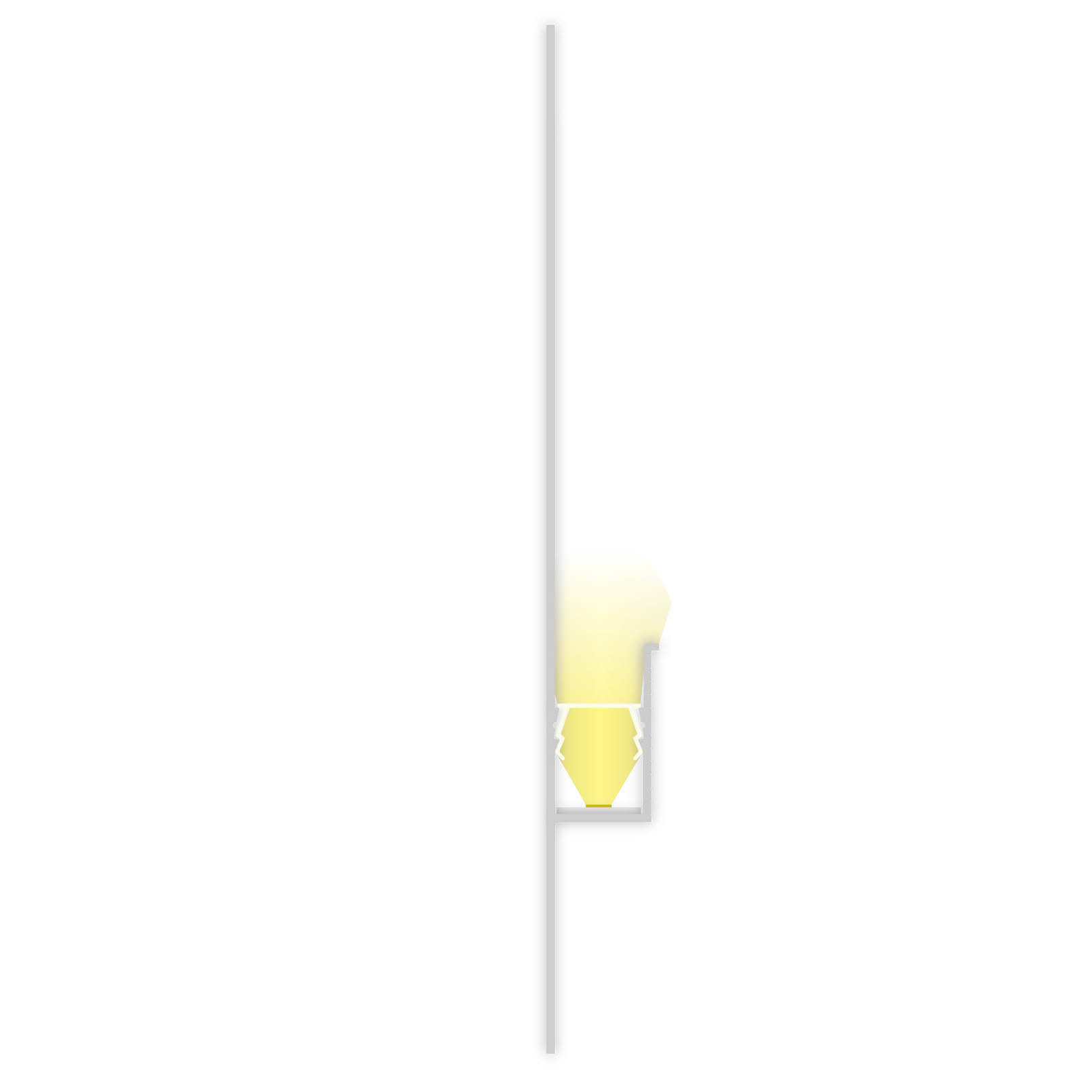 TB2.1 LED Drywall Profile 200cm, Stripe ≤ 11mm