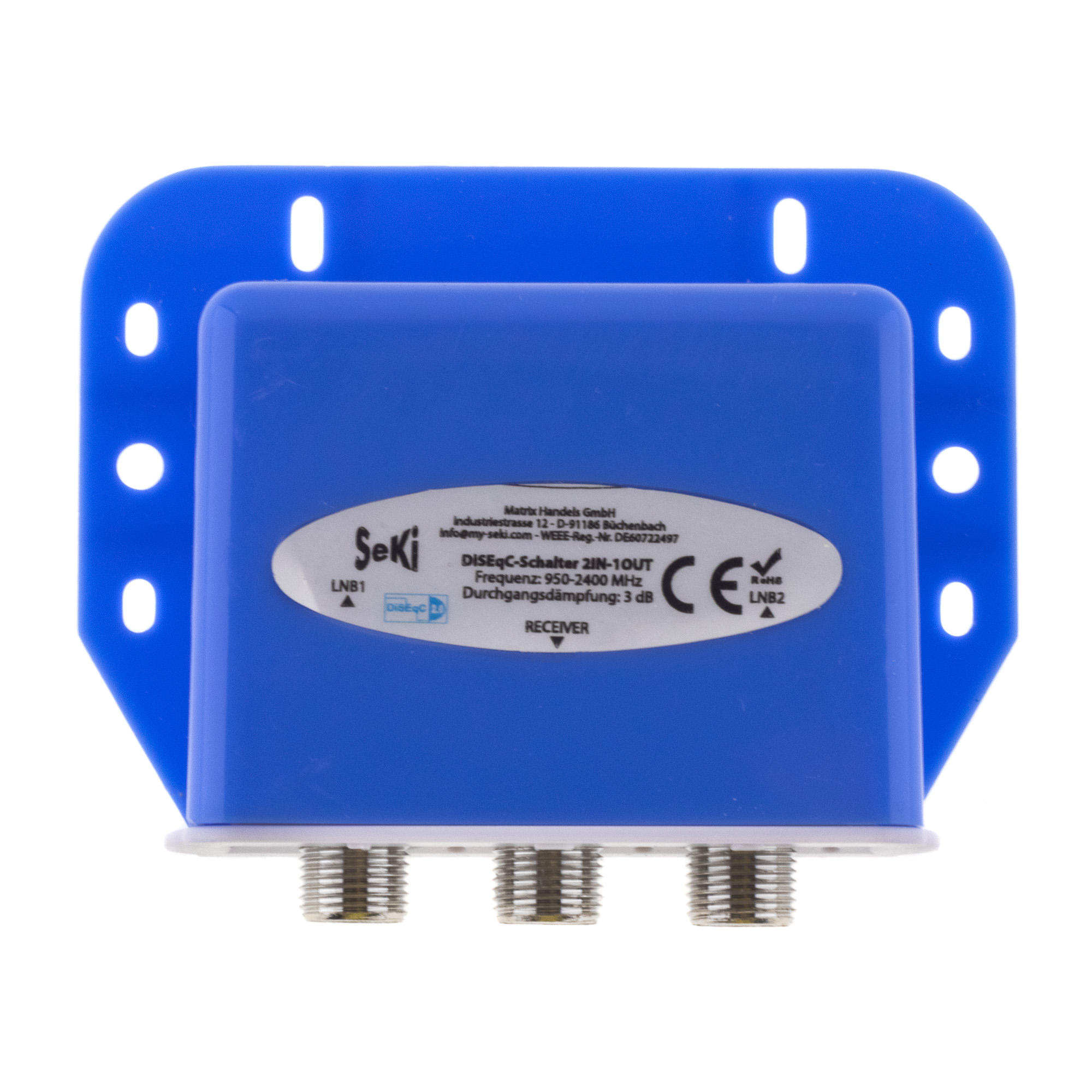DiSEqC-switch 2IN-1OUT incl. weather proctection