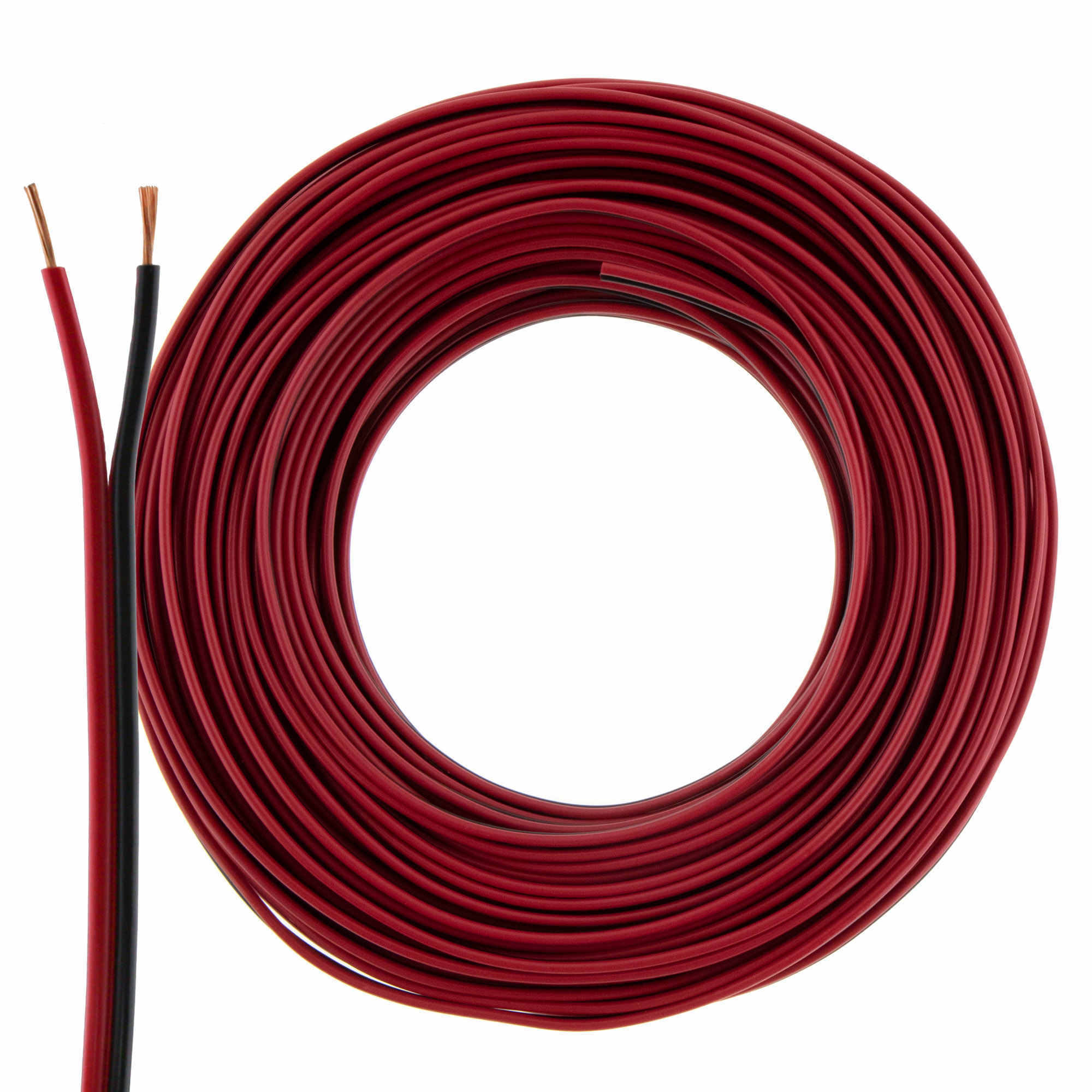 Loudspeaker cable red/black 25m 0.75mm