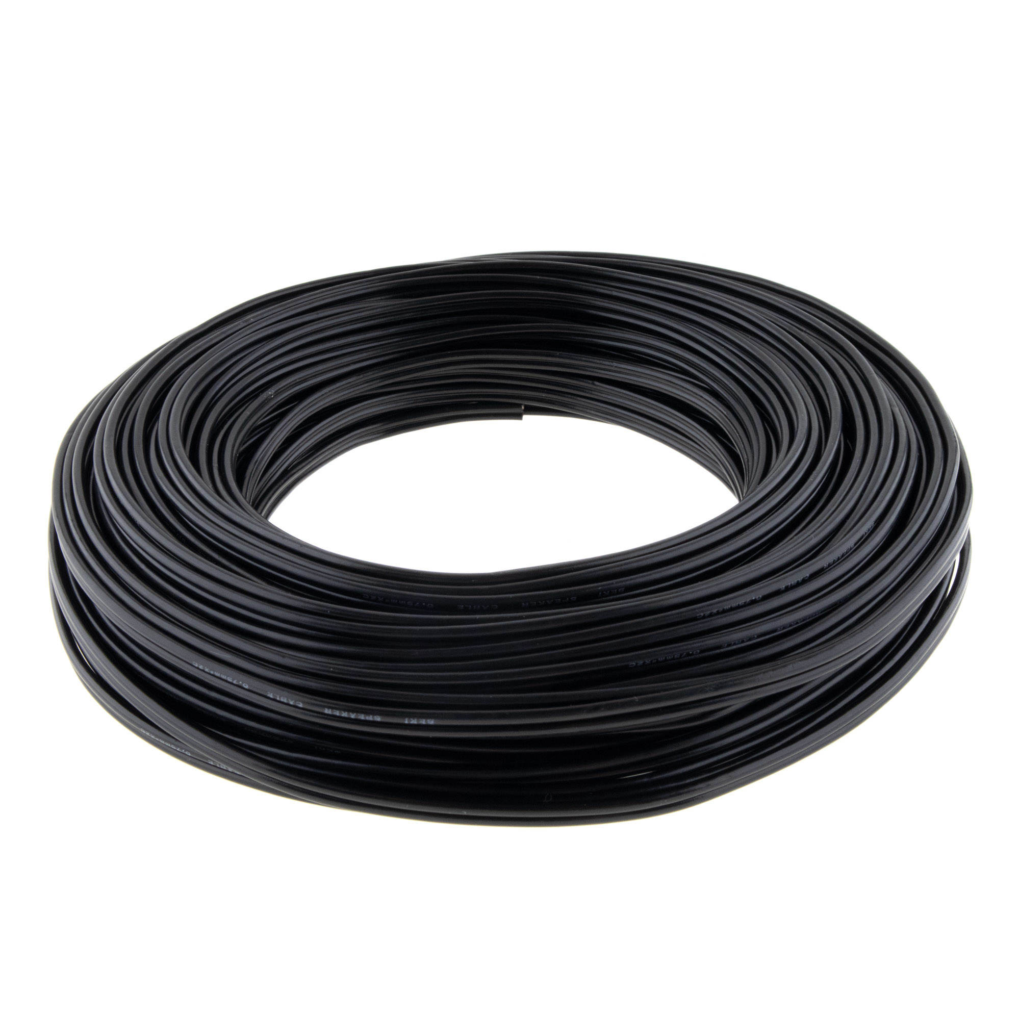 Loudspeaker cable black 25m 0.75mm
