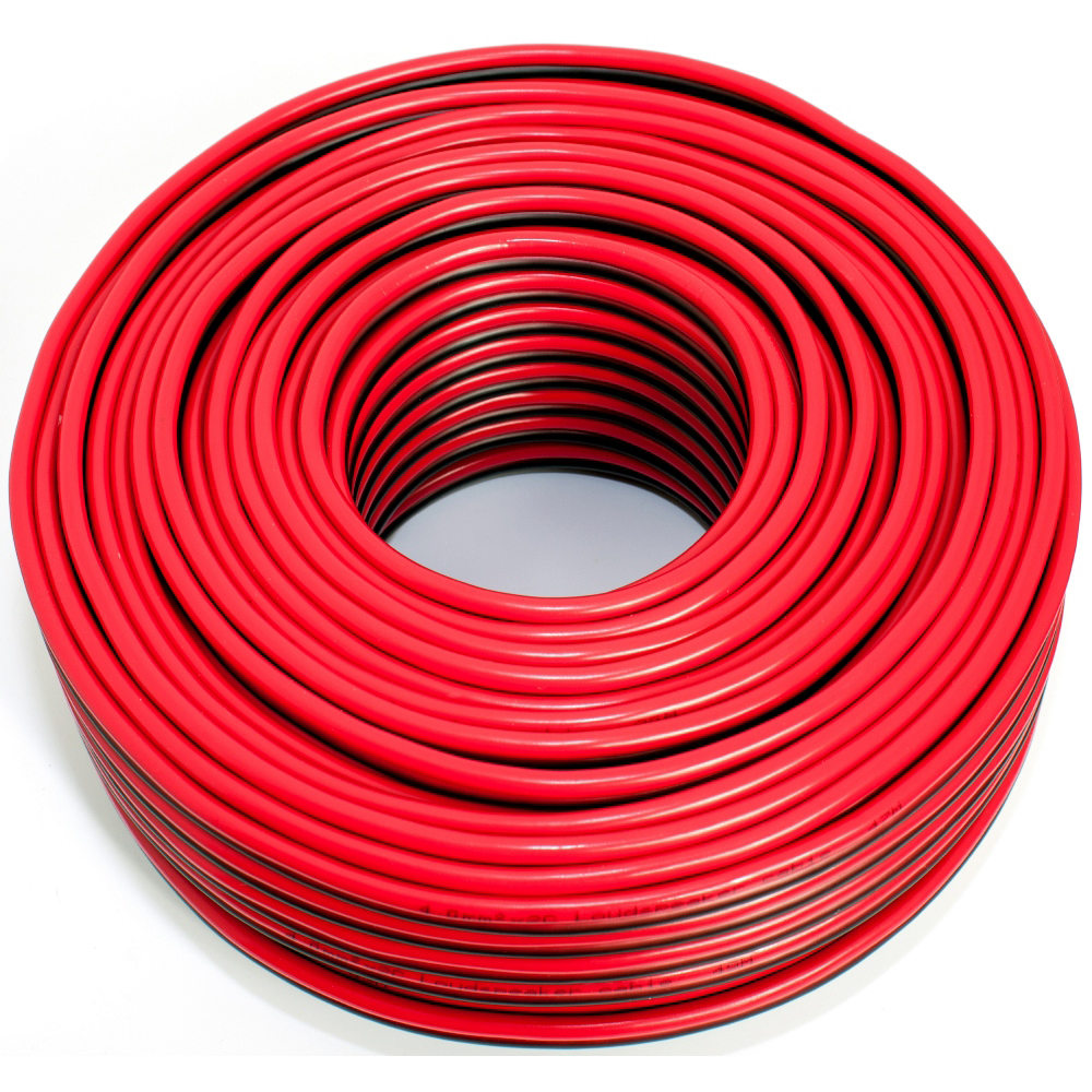 Loudspeaker cable red-black 50m 4.00mm