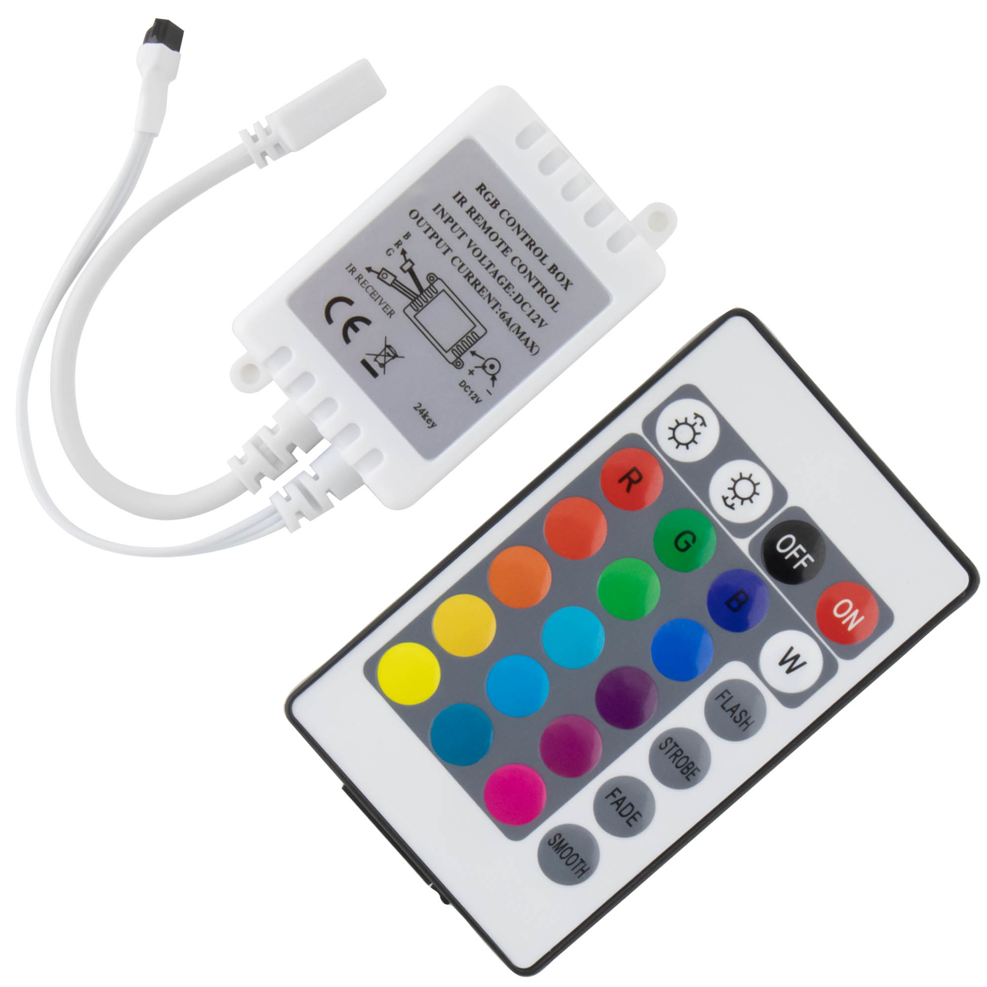 IR RGB Stripe Controller 24 Key