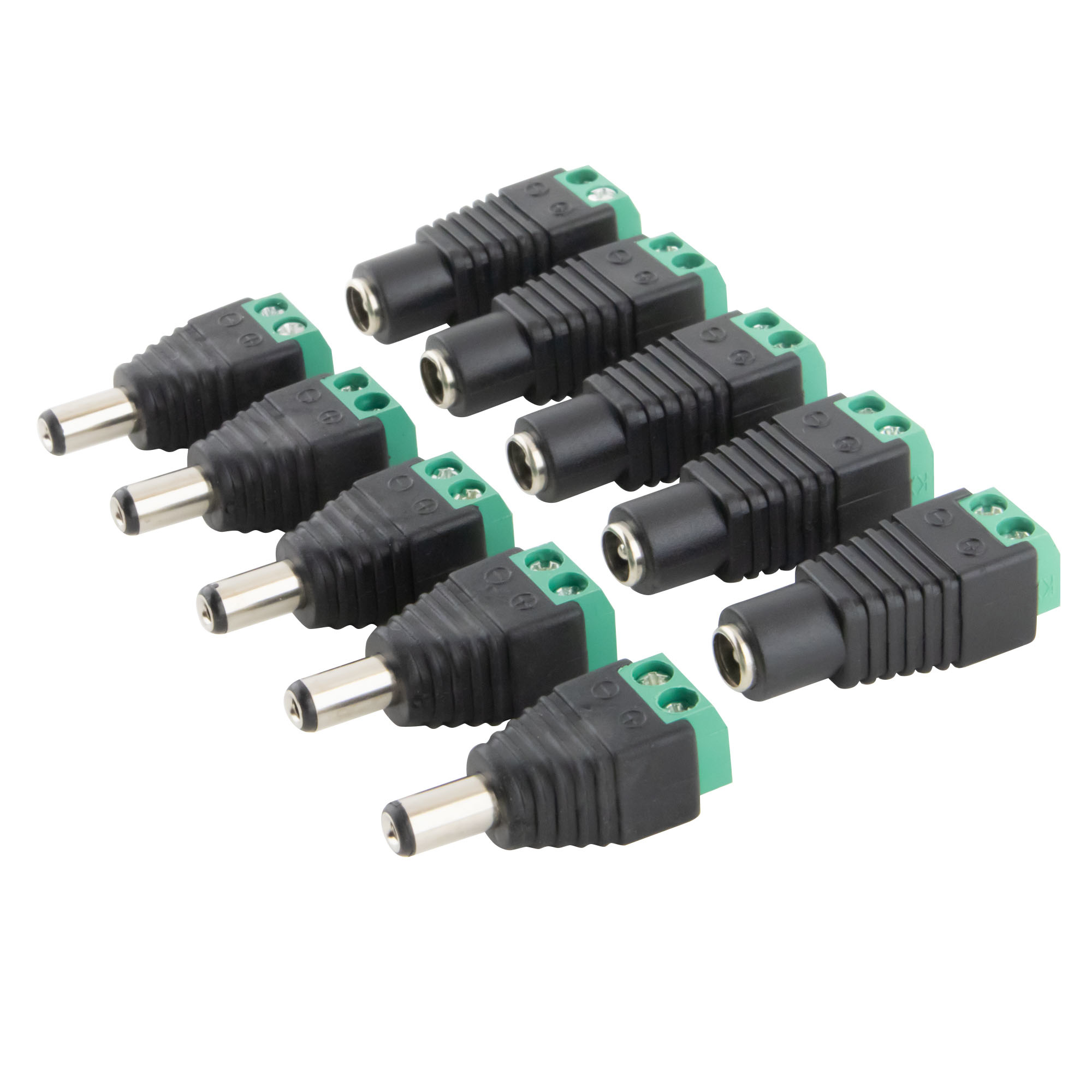 DC Connector jack/plug 5,5/2,1 - 10 PCS