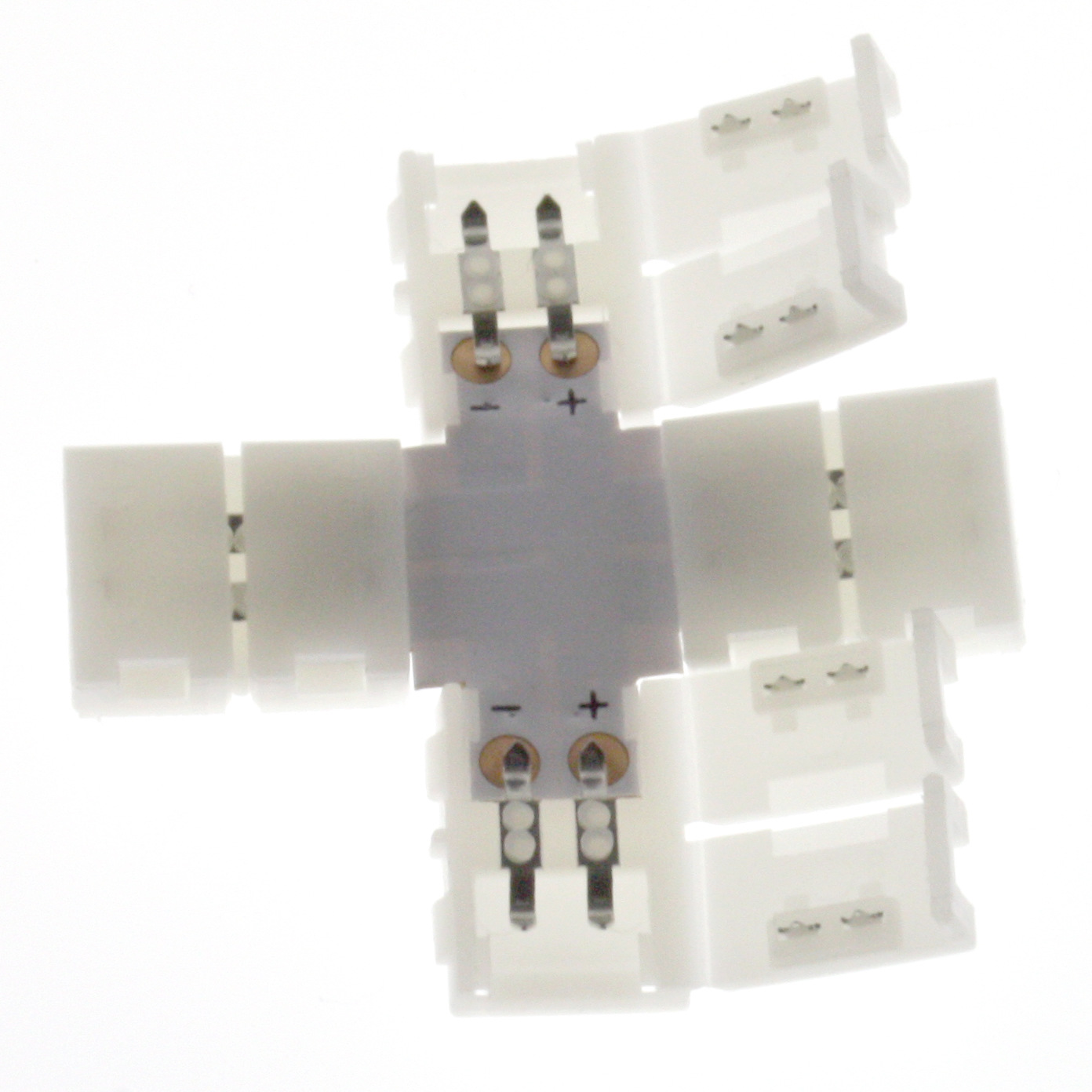 LED Streifen 8mm - Kreuz Clipverbinder