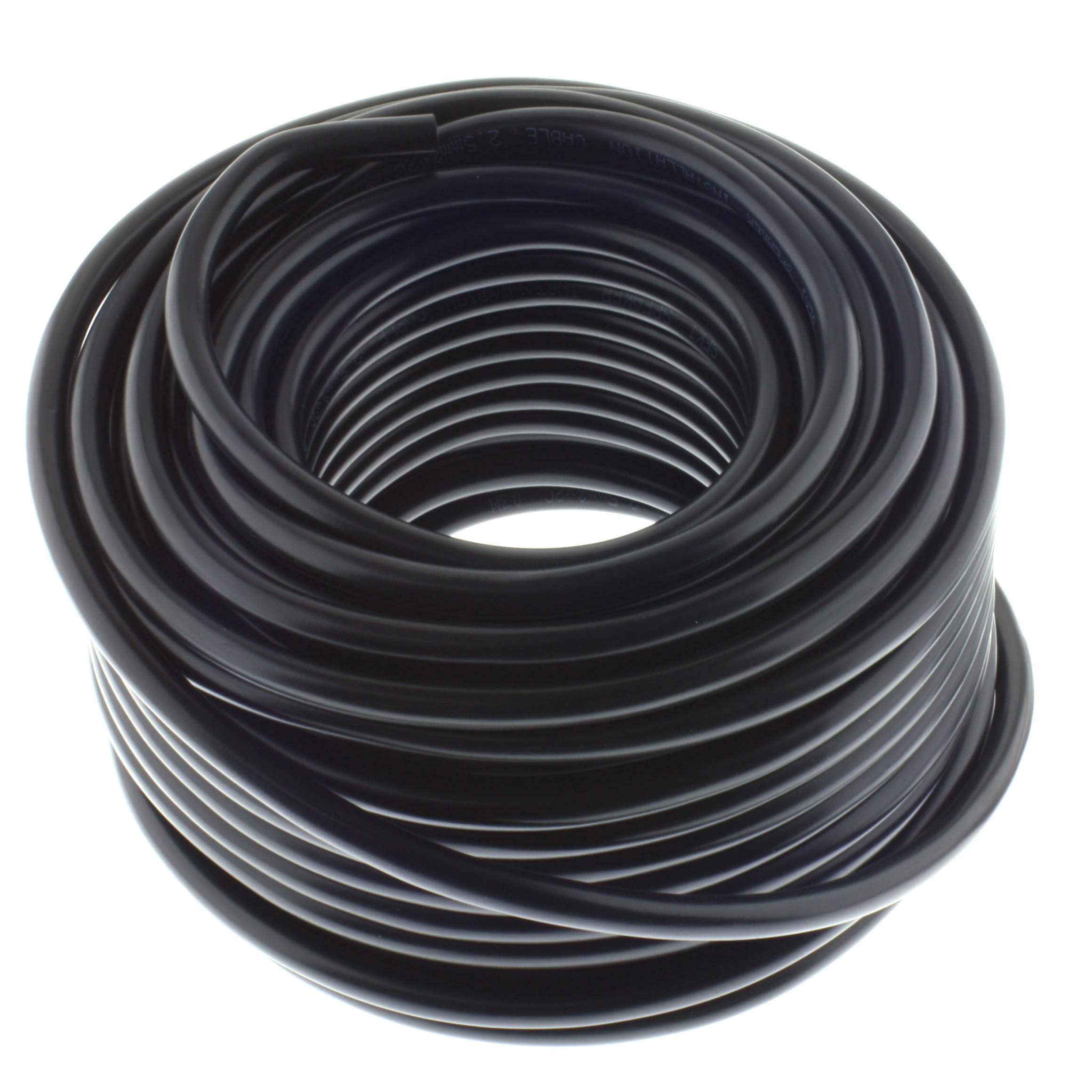 Loudspeaker cable ROUND 2,50mm, CCA, 25M, black
