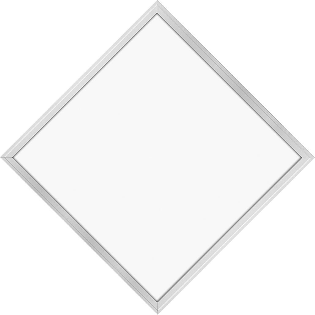 LED-Panel 60x60 40W, warmweiss, silber 2er Pack