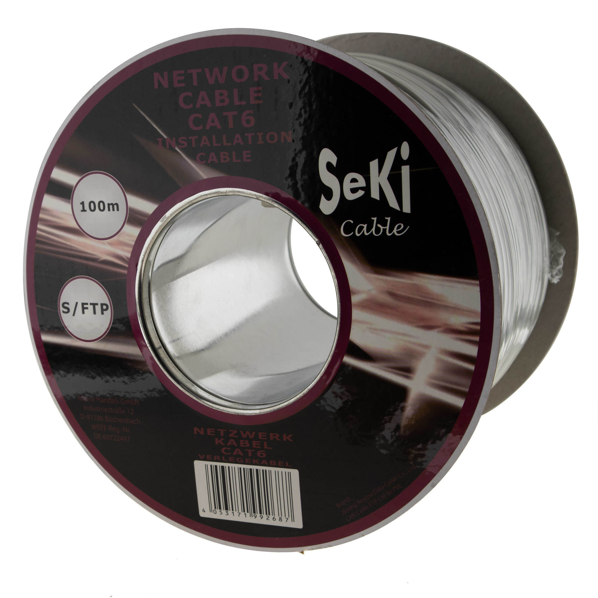 Network cable for installation Cat. 6, 100m