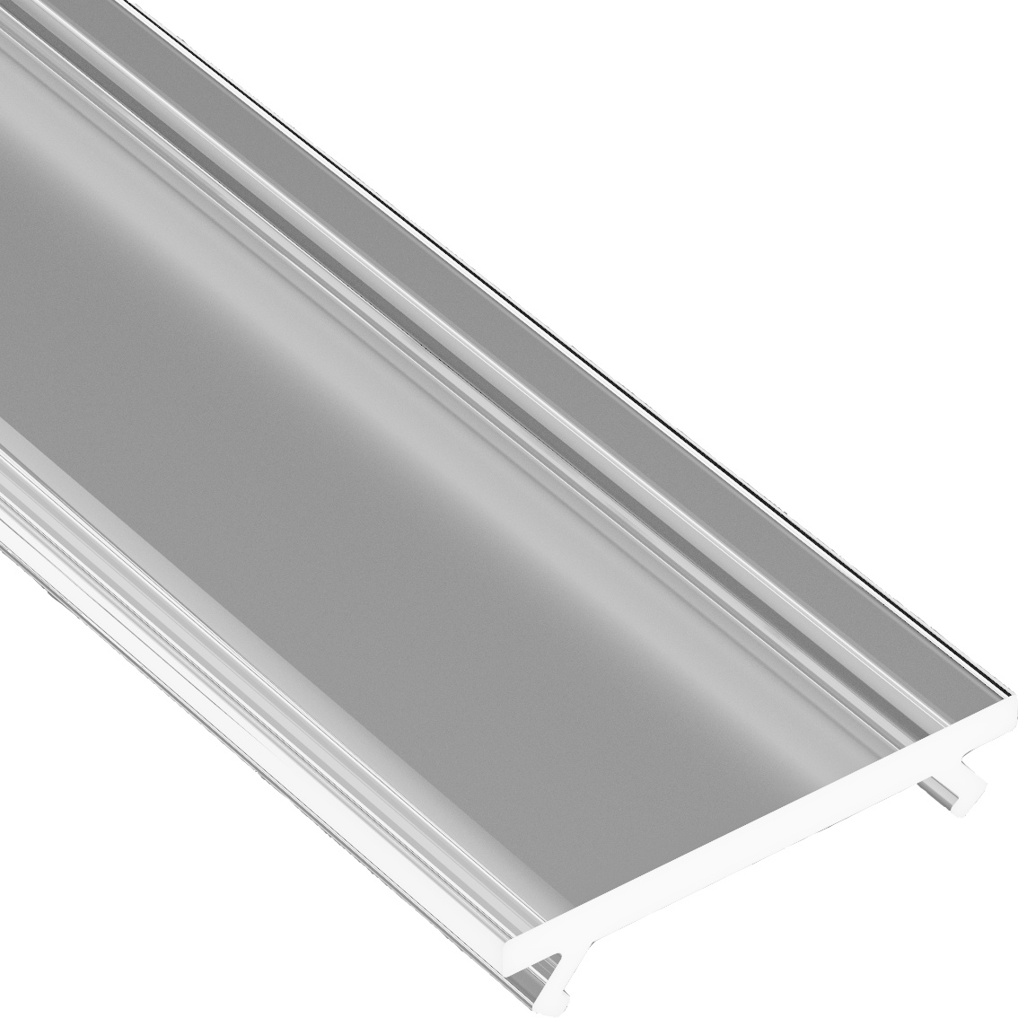 Abdeckung für LED-Profile 1,0m klar