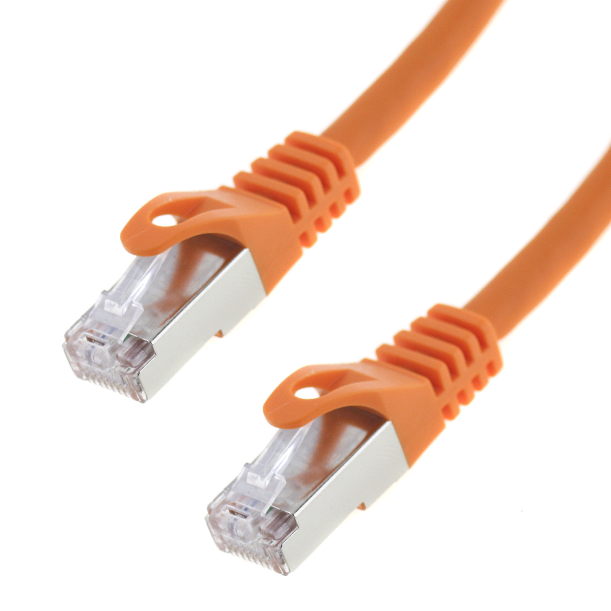 Network cable Cat. 7 S/FTP PIMF 0.25 meter orange