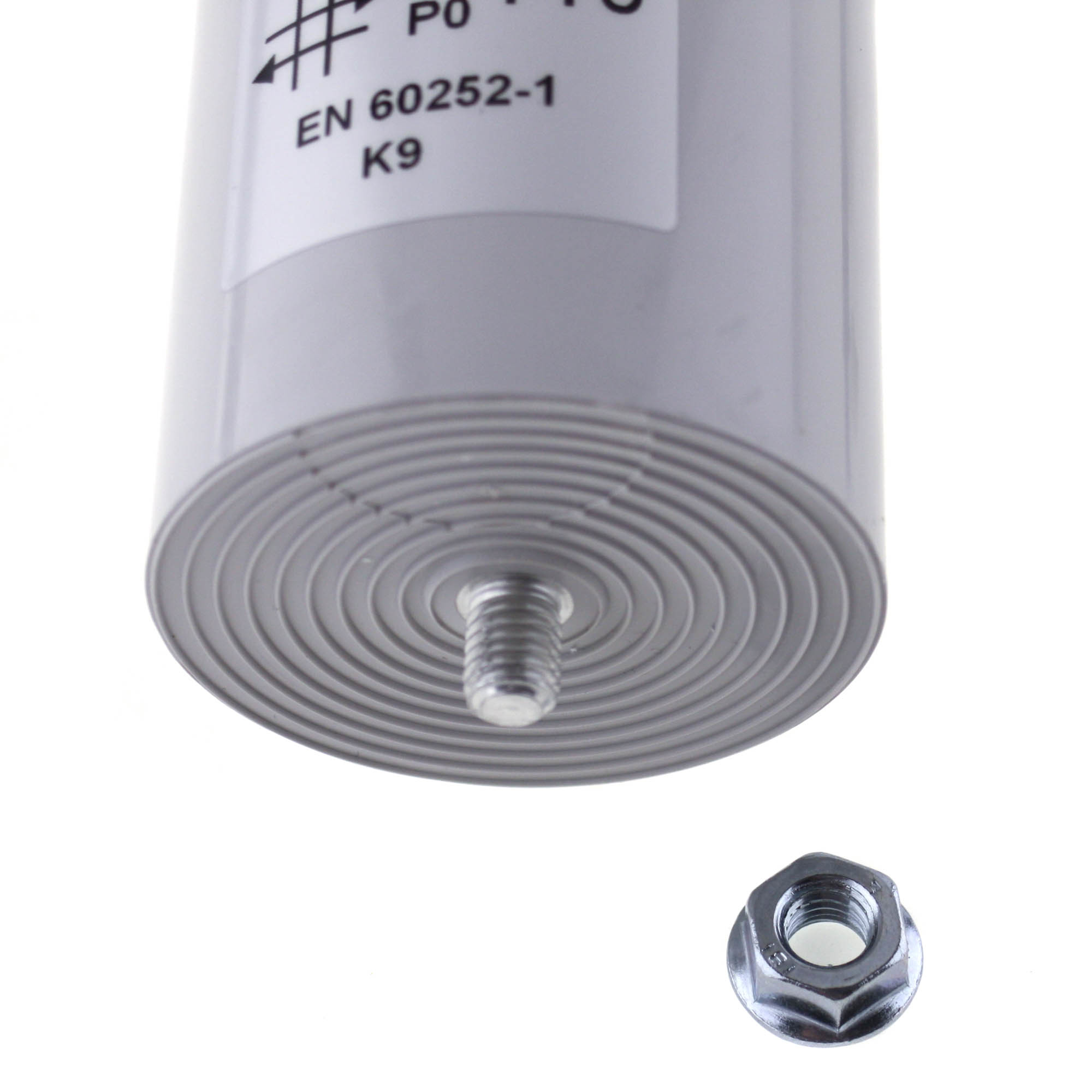 Motor Capacitor 110uF-400V, 60x119mm, cable connection