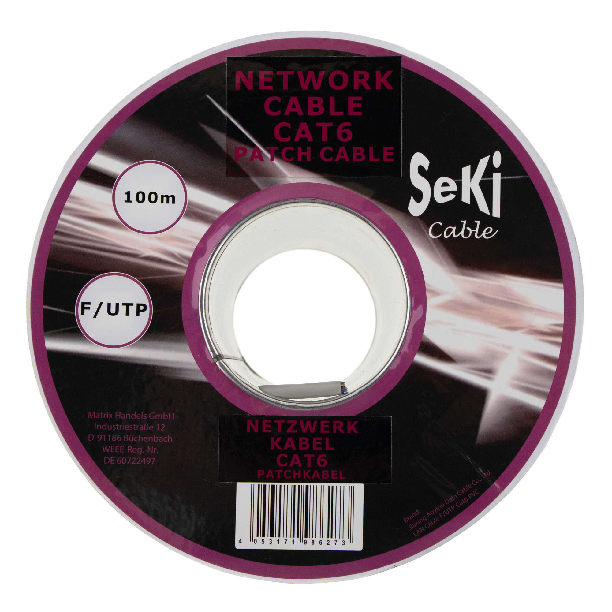 Network cable Cat. 6, 100m