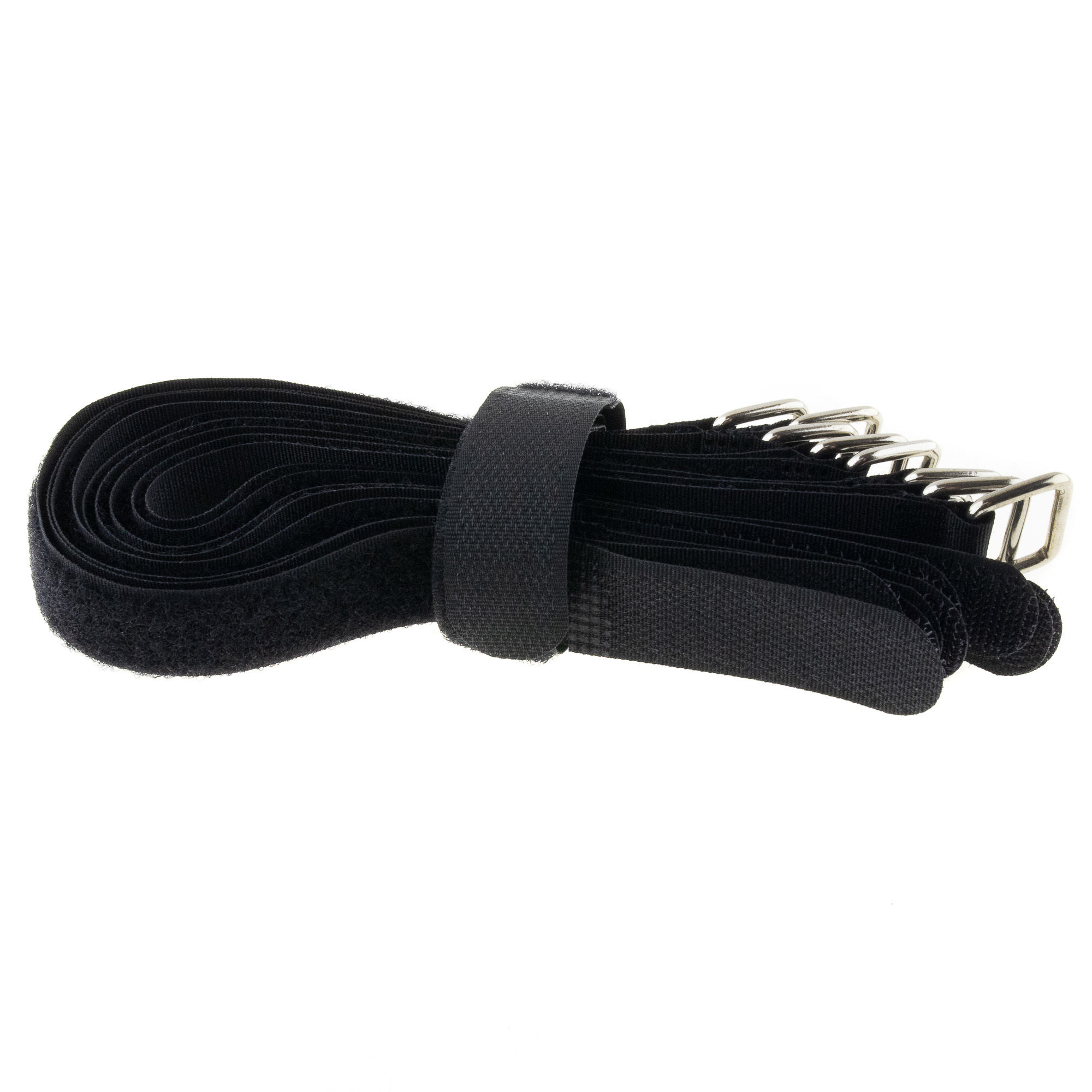 Hook-and-loop strap 300x20, black, crossed, 10PCS