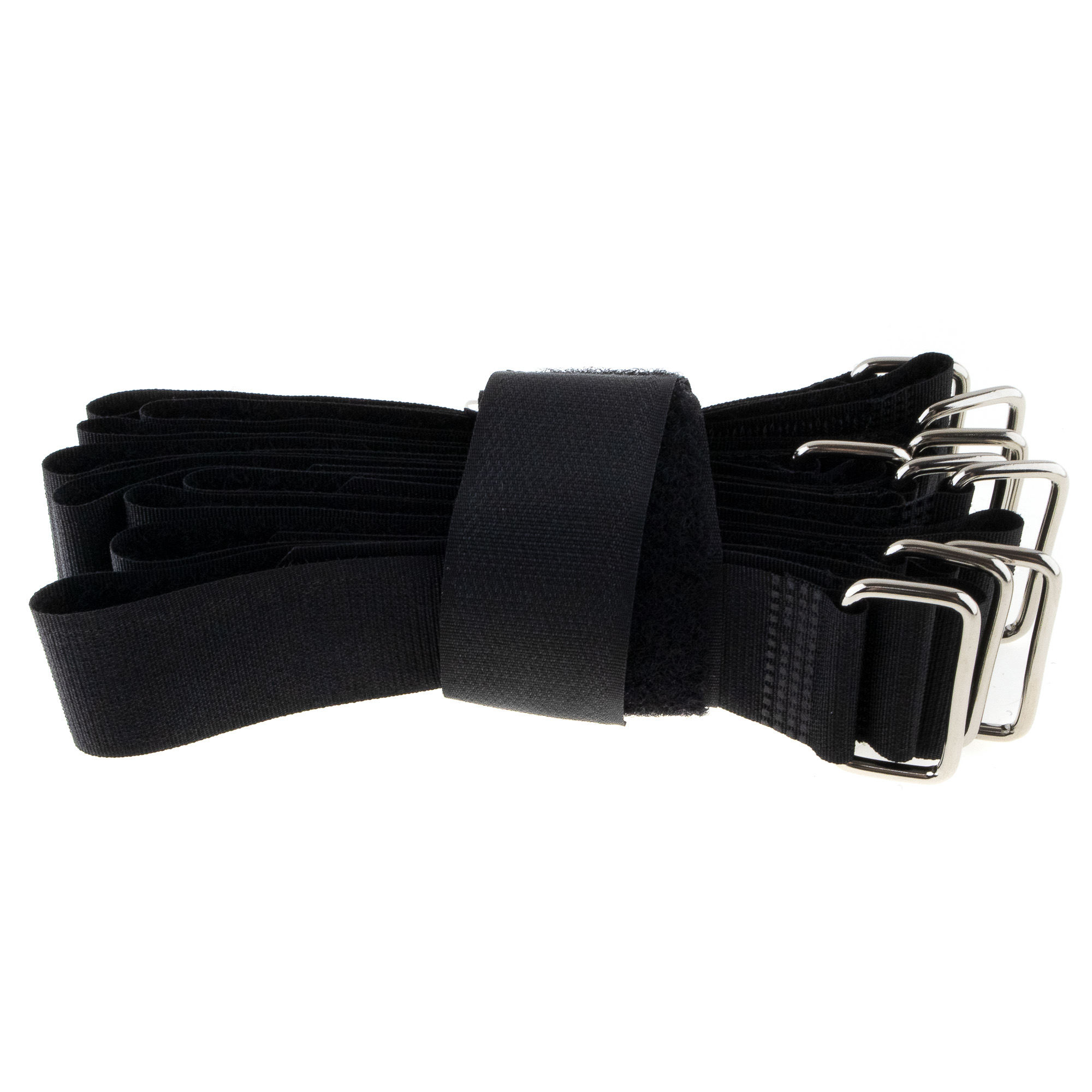 Hook-and-loop strap 400x30, black, crossed, 10PCS