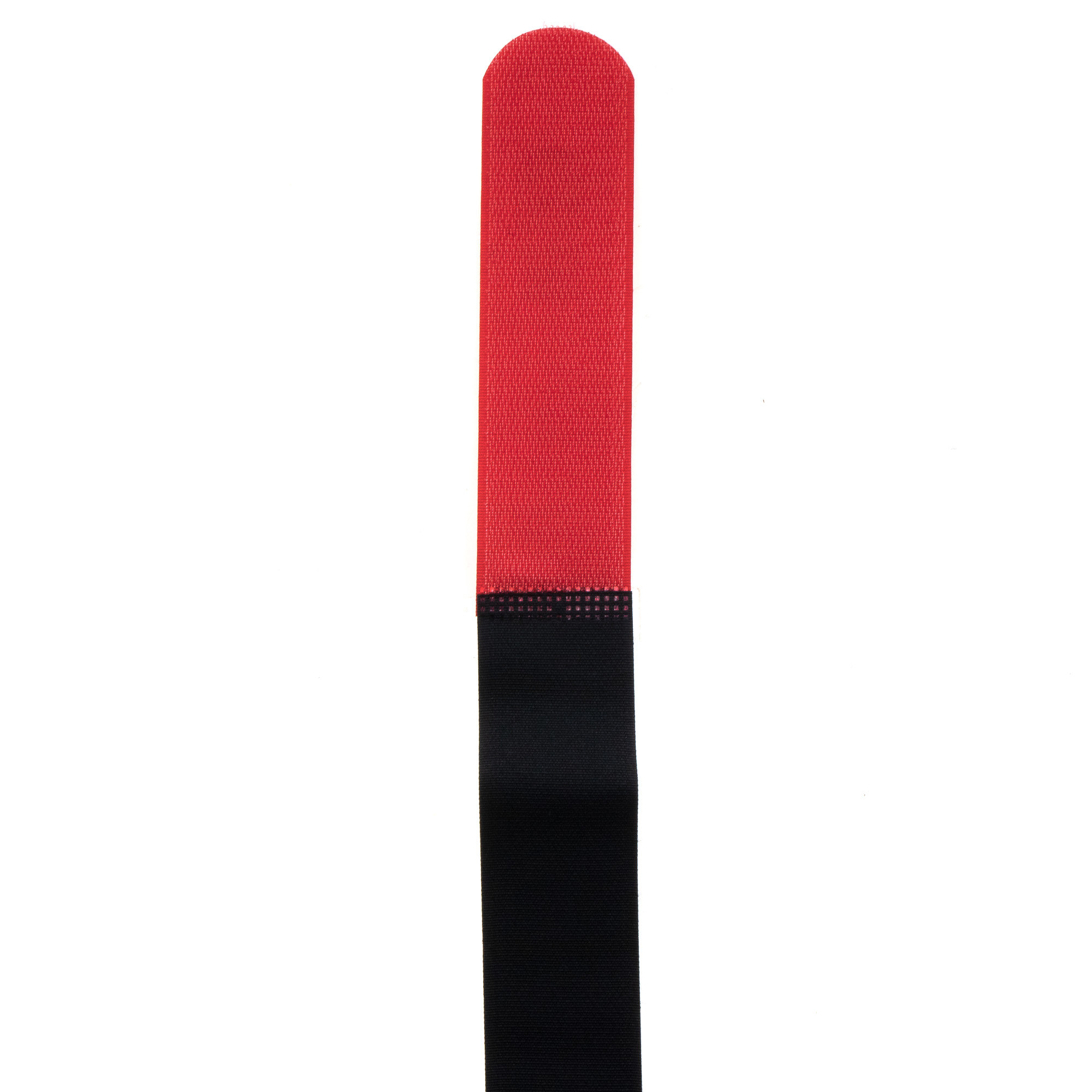 Hook-and-loop strap 600x38, black/red, crossed, 10PCS