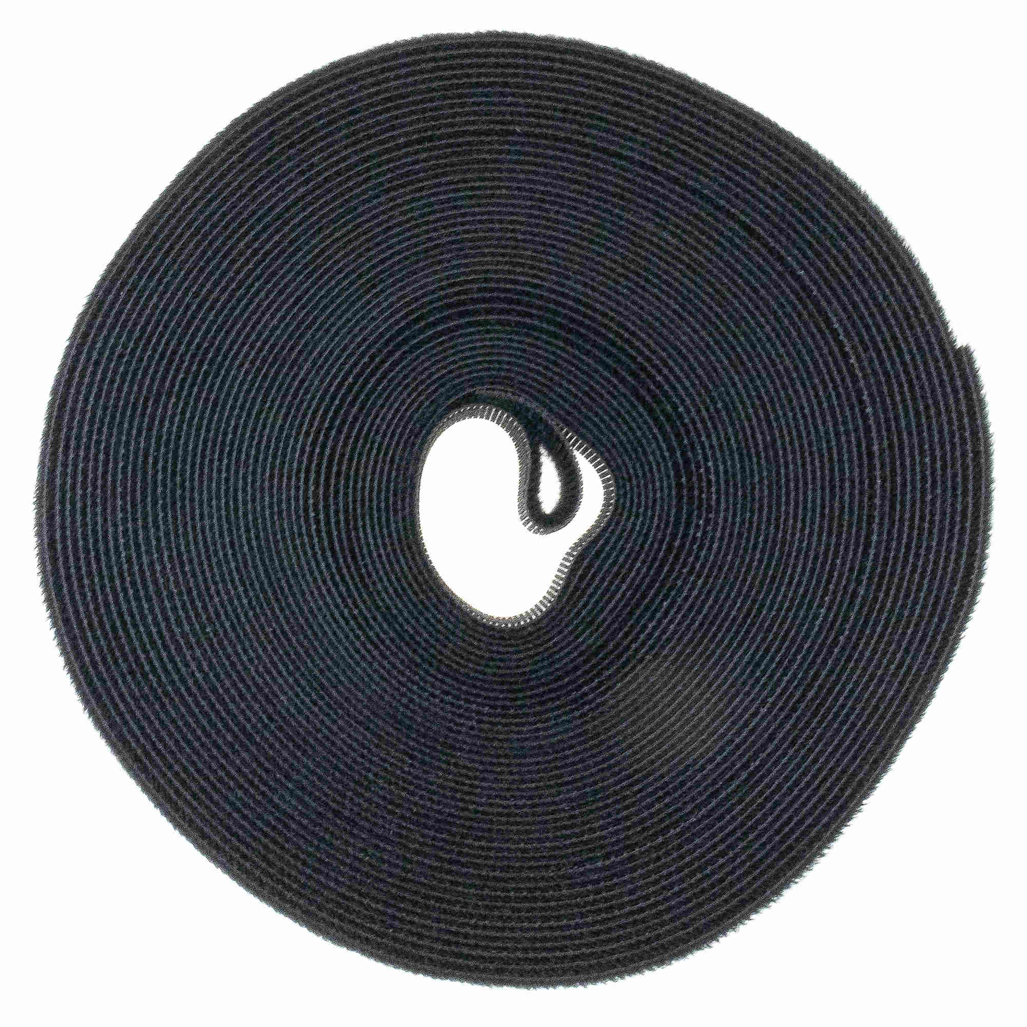 Klettband schwarz, 20mm, 10 Meter
