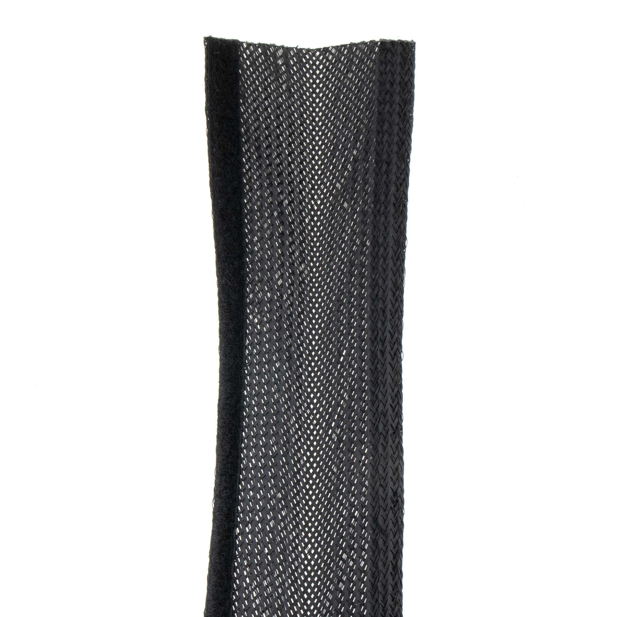 Kabelschlauch mit Klett, schwarz, 15-20mm, 2 Meter