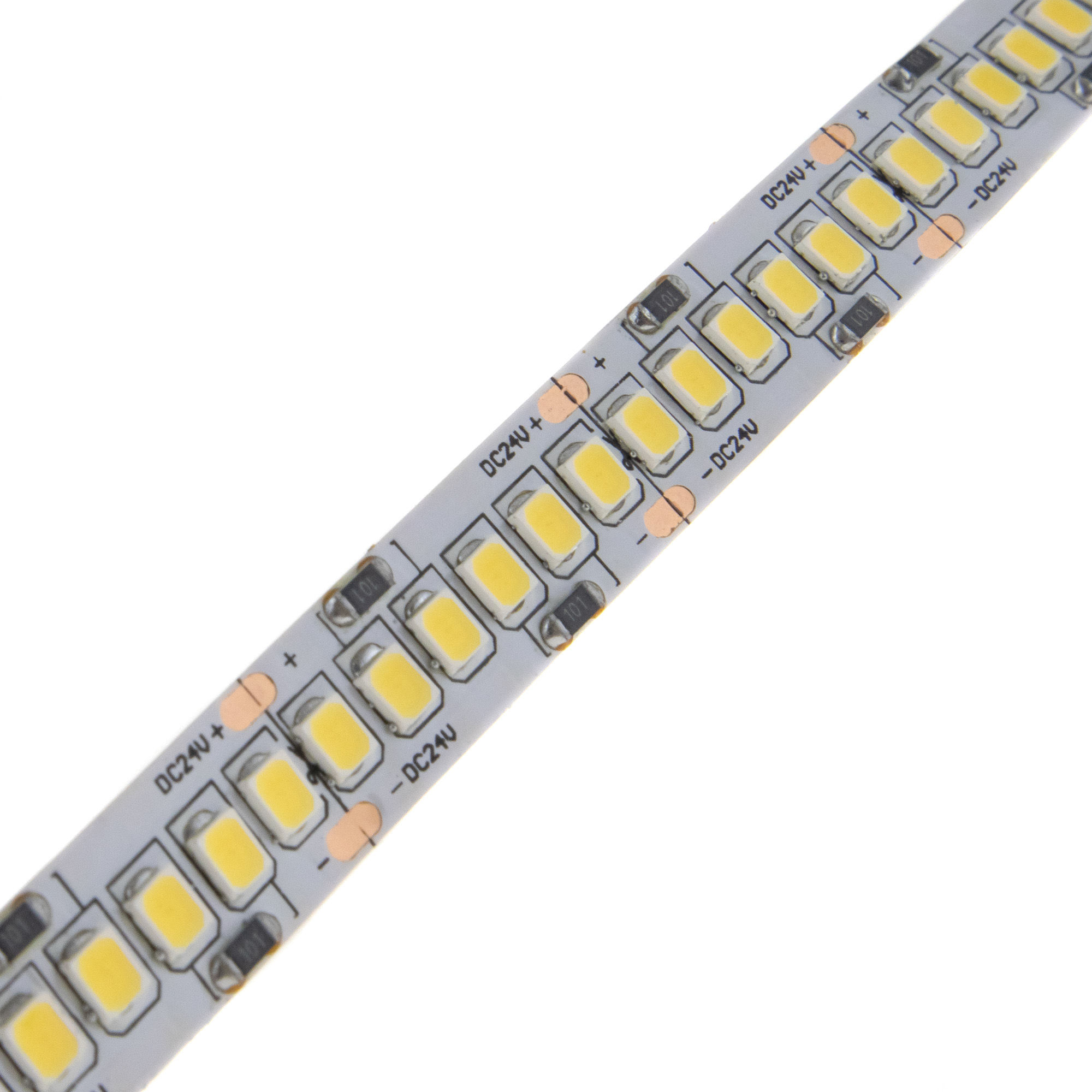 LED stripe 24V, IP20, 10mm, 240 LEDs/m, 3000K, 5m