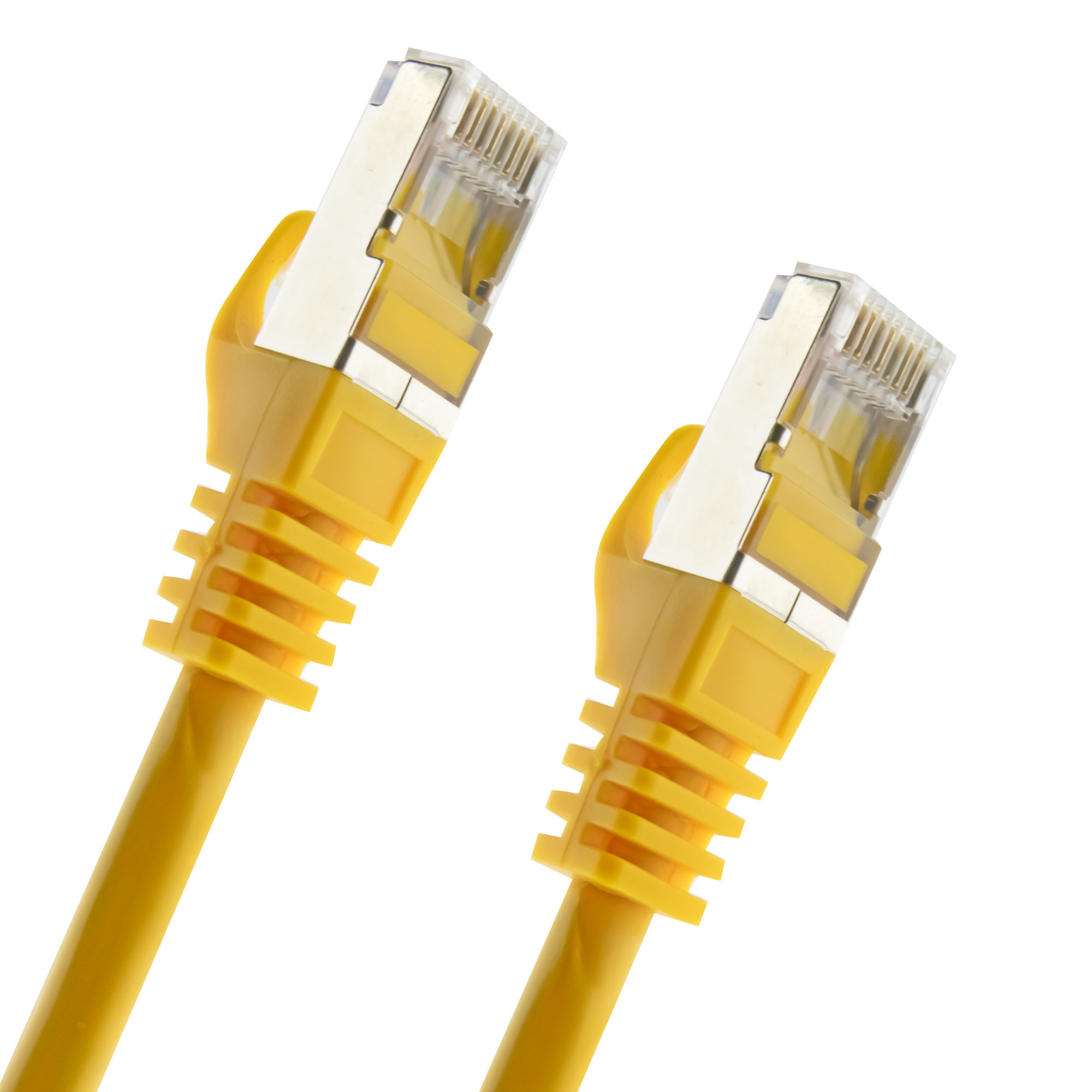 Network cable Cat. 7 S/FTP PIMF 0.25 meter yellow