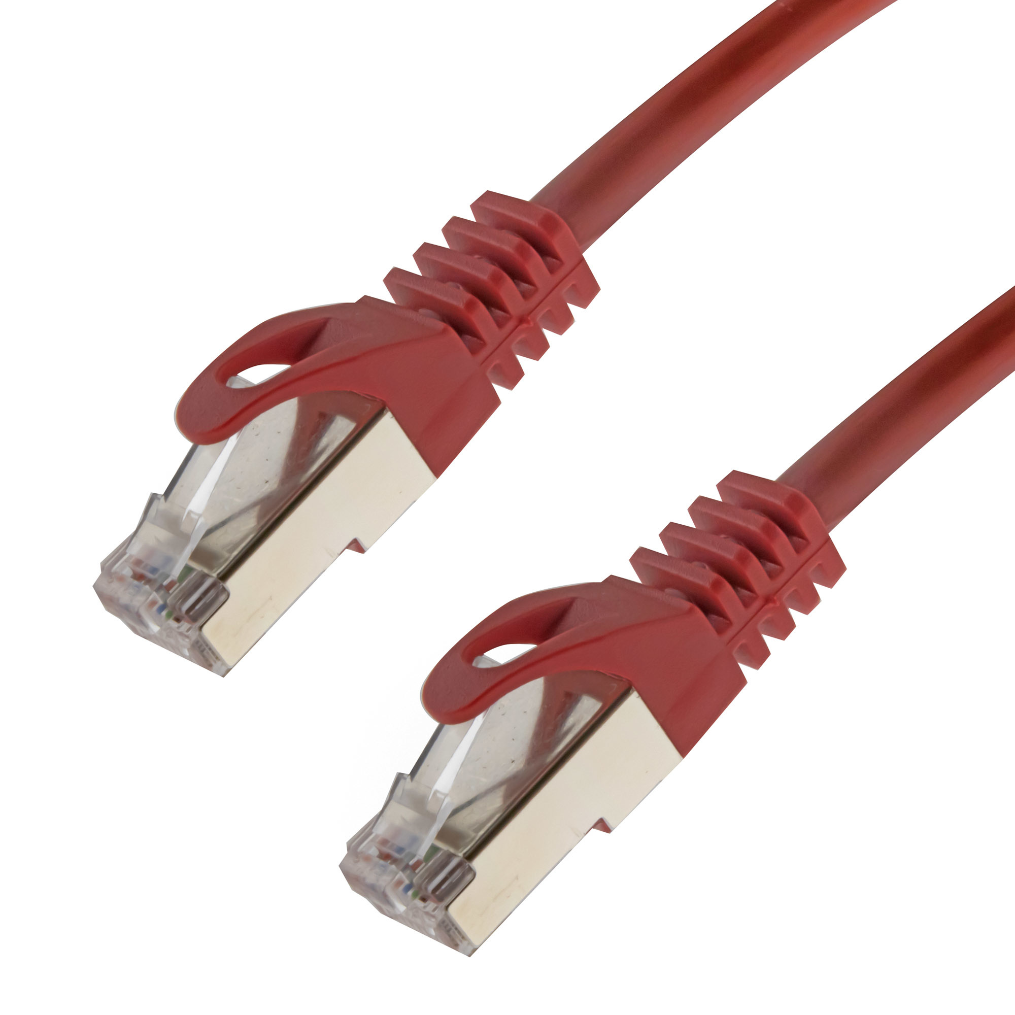 Network cable Cat. 7 S/FTP PIMF 0.25 meter red