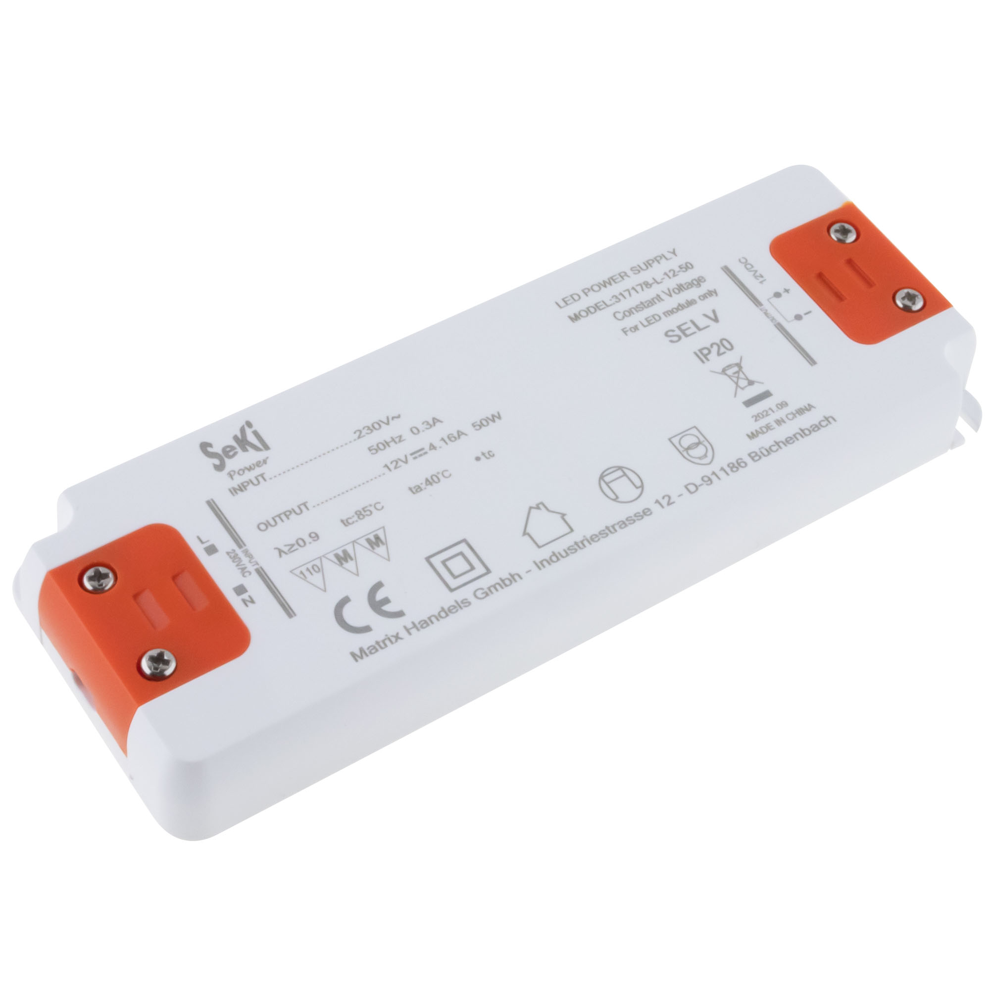 LED power supply L-12-50 - 12V - 4.16A - 50W