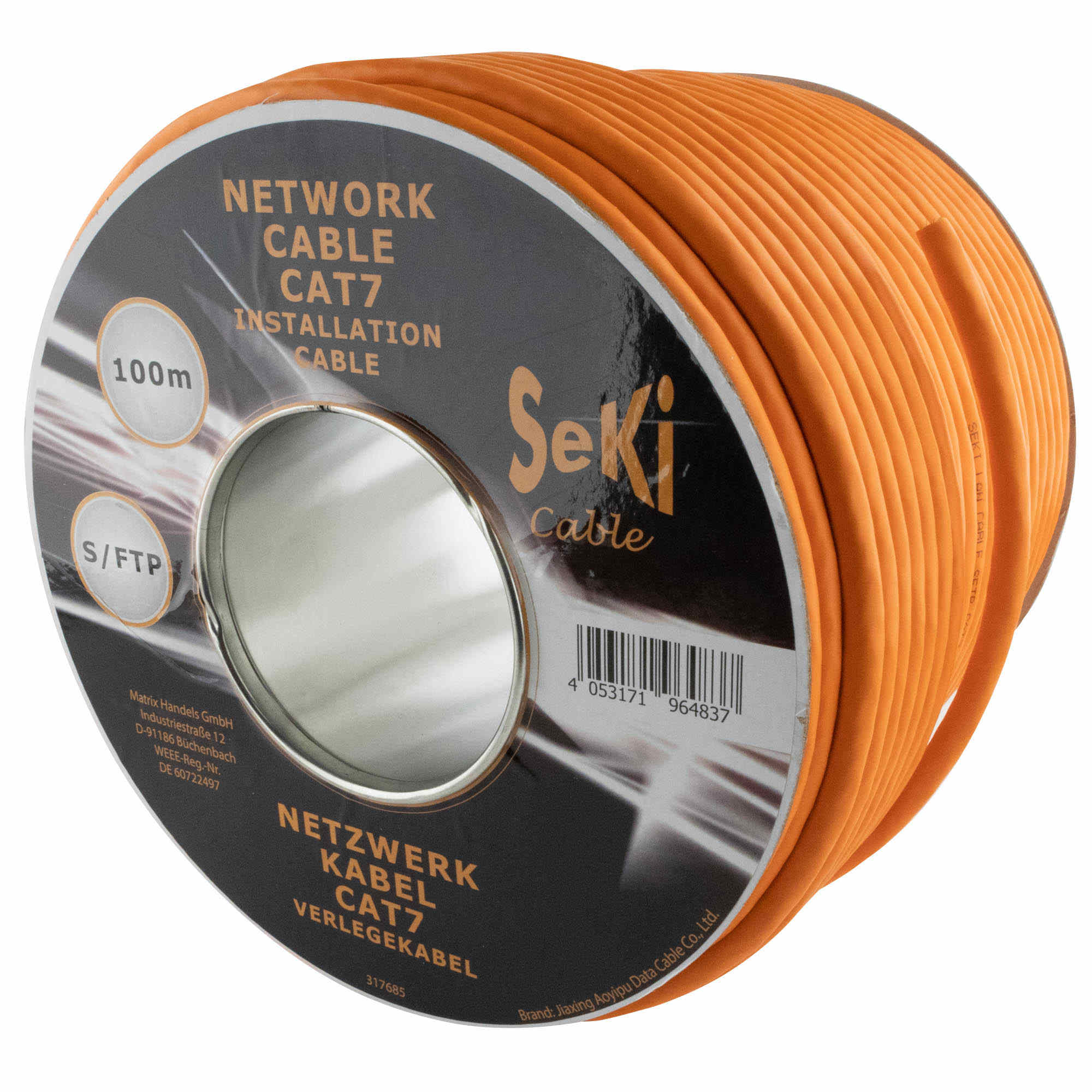 Network cable for installation Cat. 7, 100m