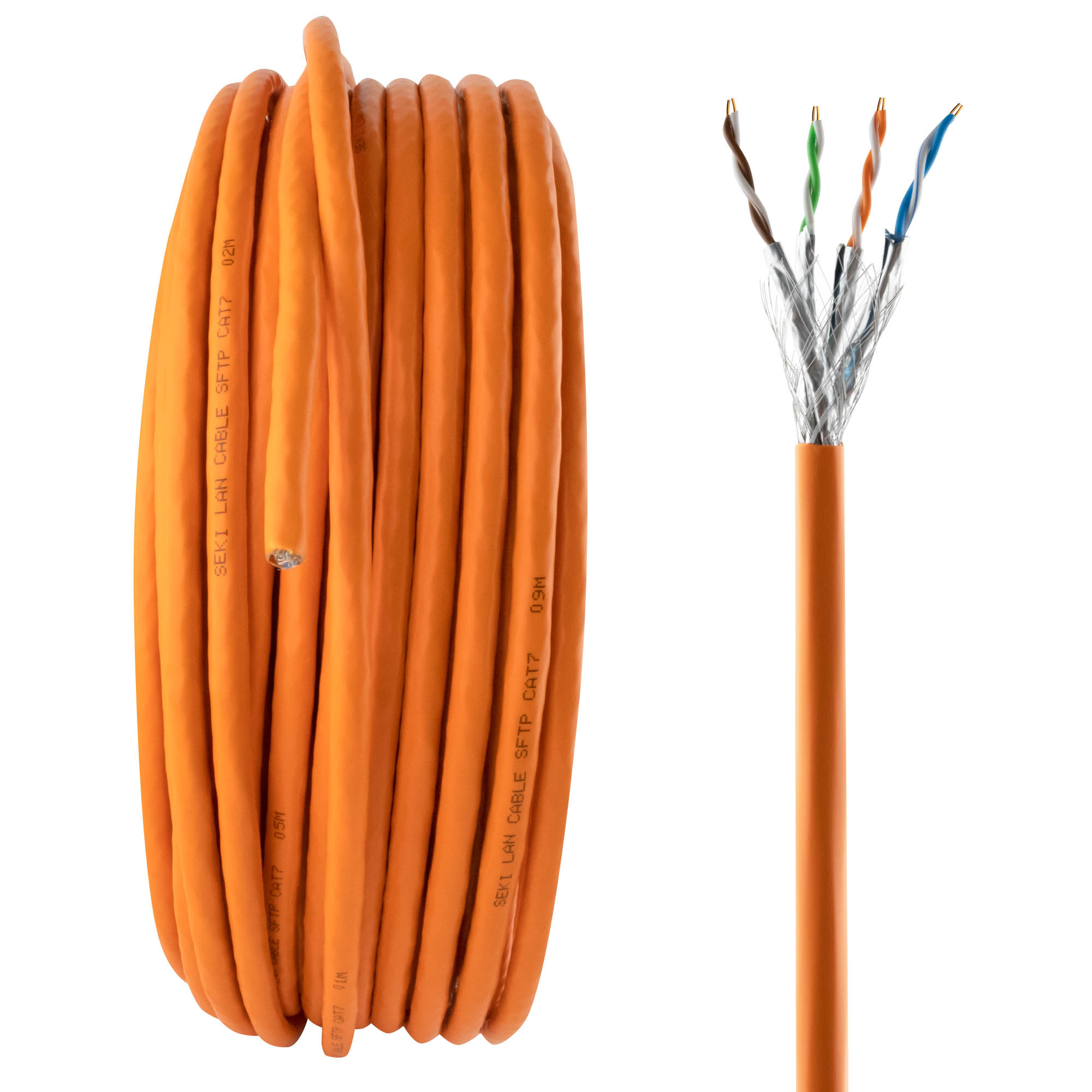 Network cable for installation Cat. 7, 50m