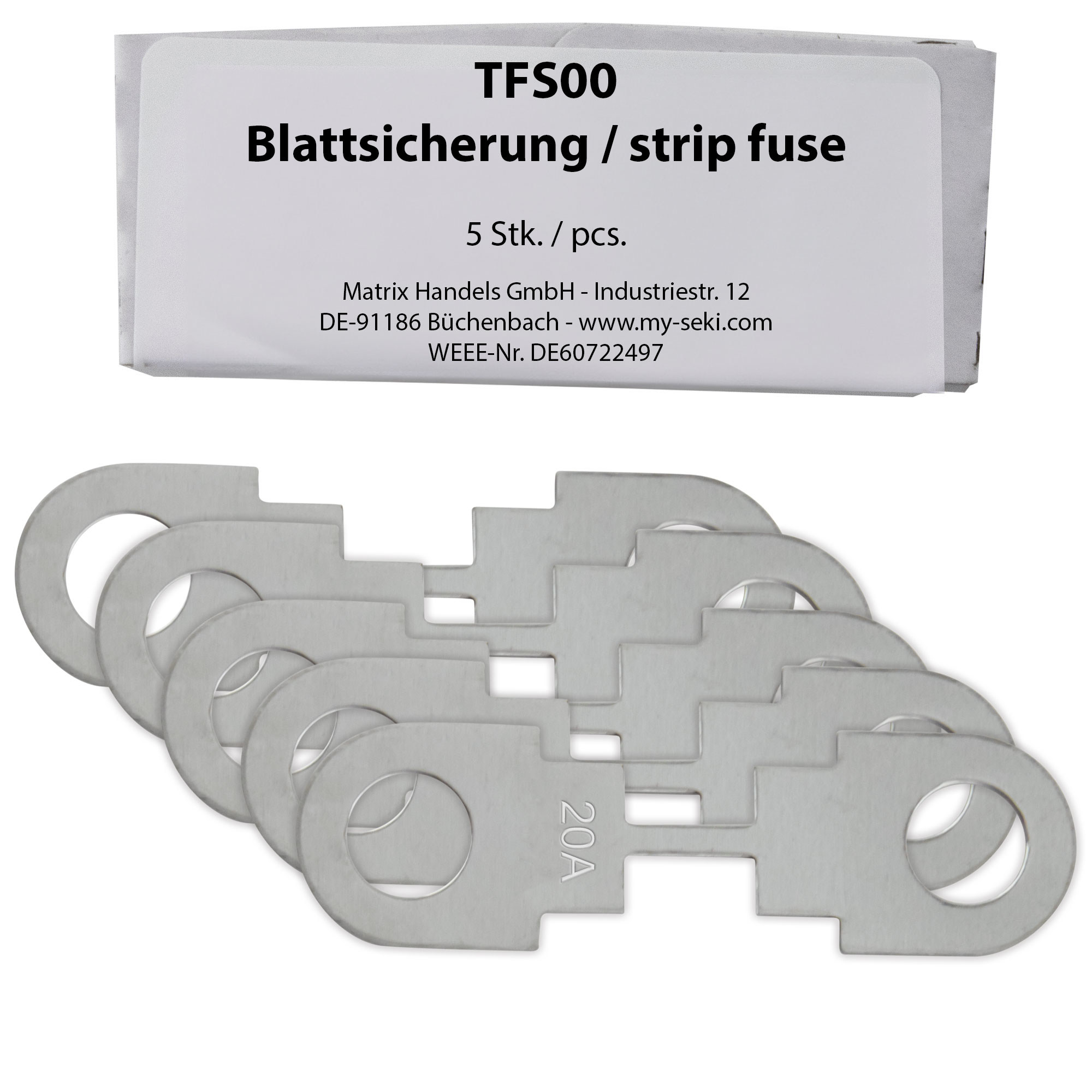 Strip Fuses TFS00 5pcs