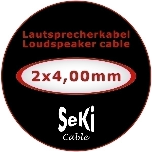 Loudspeaker cable 4,00 mm²