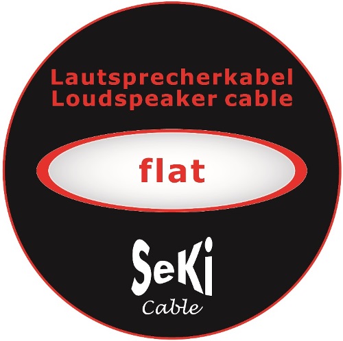 Loudspeaker cable flat