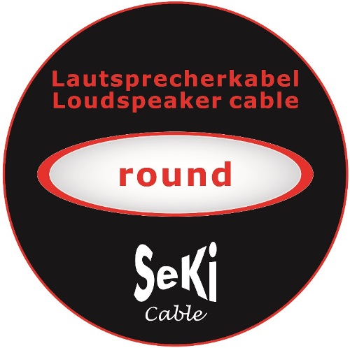 Loudspeaker cable round