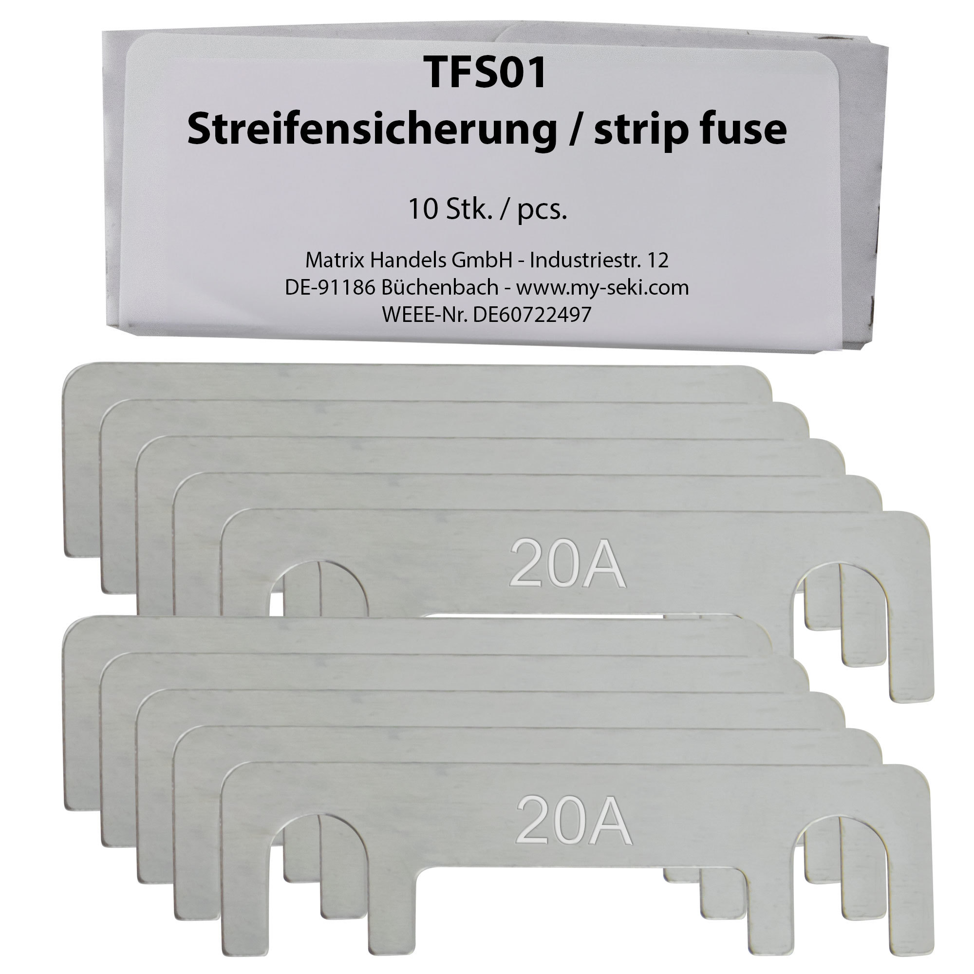 Strip Fuses TFS01 10pcs